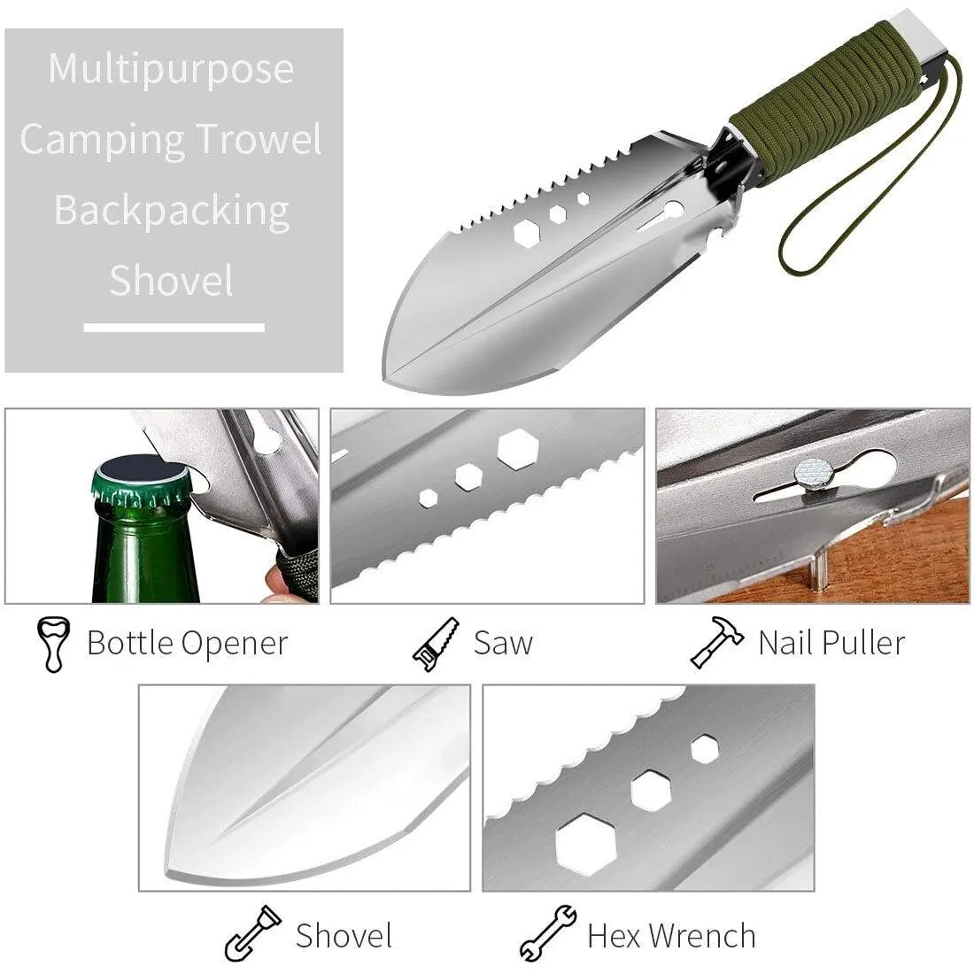 Mini Garden Multifunctional Engineering Shovel 183520