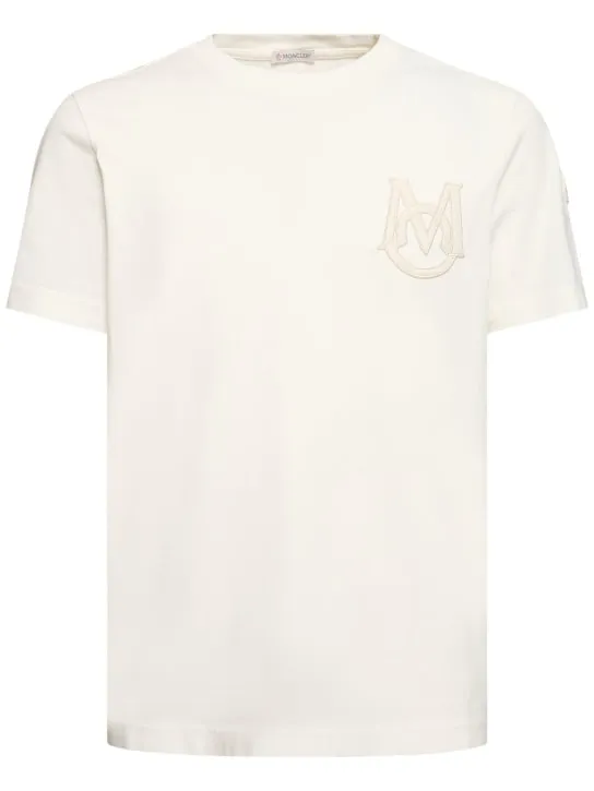 Moncler   Logo cotton jersey t-shirt 