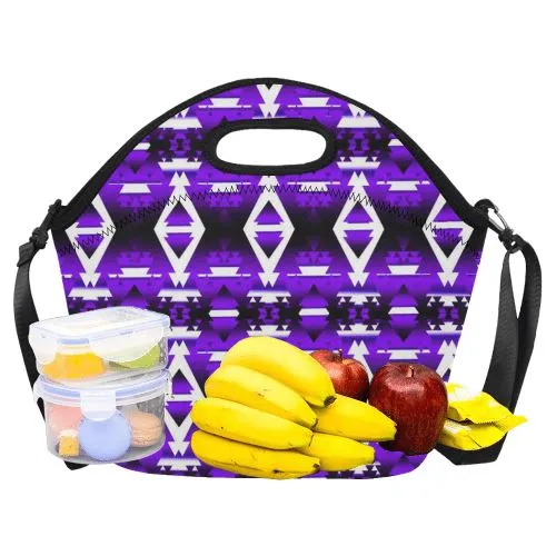 Moon Shadow Winter Camp Neoprene Lunch Bag/Large