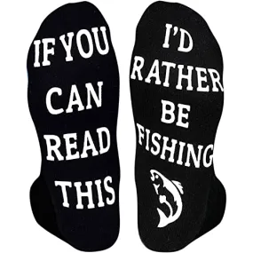 Novelty Fishing Socks, Funny Fishing Gifts for Fishing Lovers, Sports Socks, Gifts For Men Women, Unisex Fishing Themed Socks, Sports Lover Gift, Silly Socks, Fun Socks