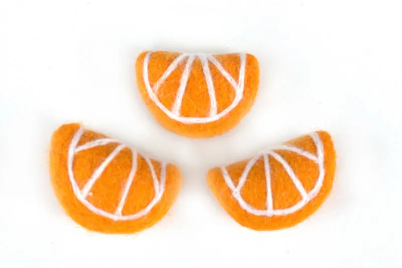 Orange Slices Fruit Shapes