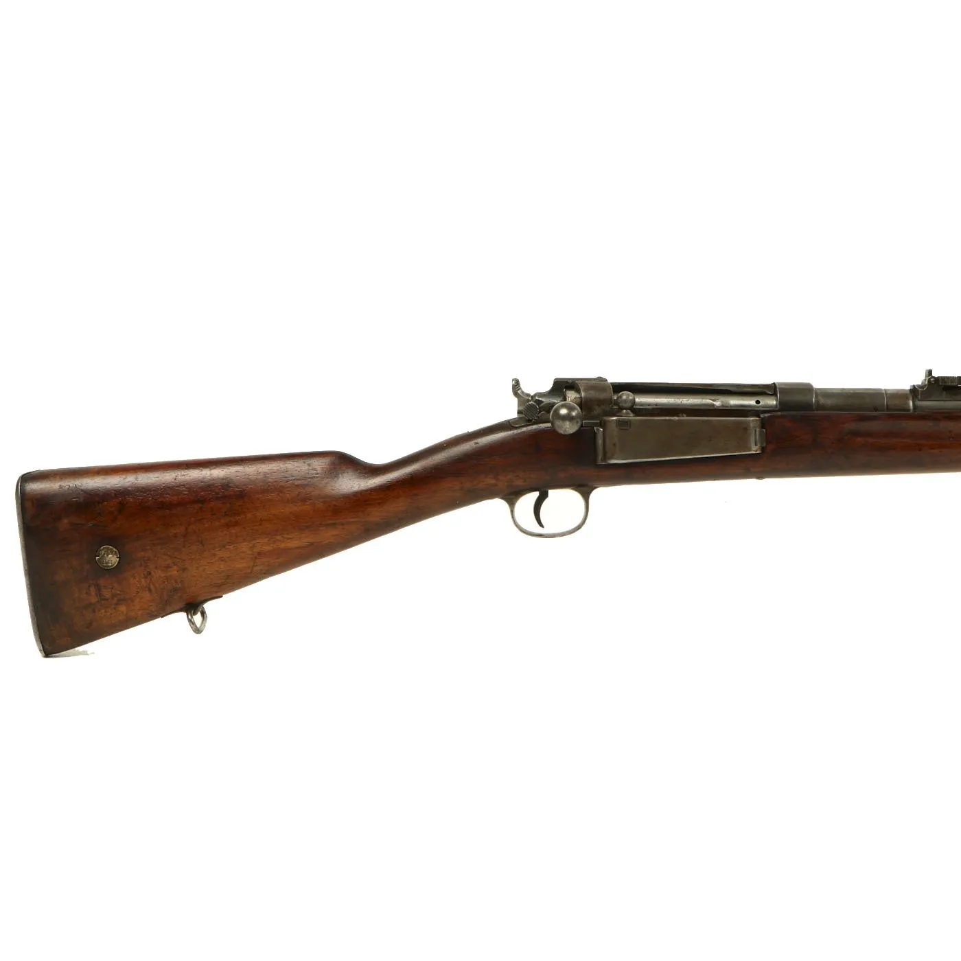 Original Danish Krag–Jørgensen Gevær M/89 Infantry Rifle with Duffle Cut dated 1896 - Serial 44987