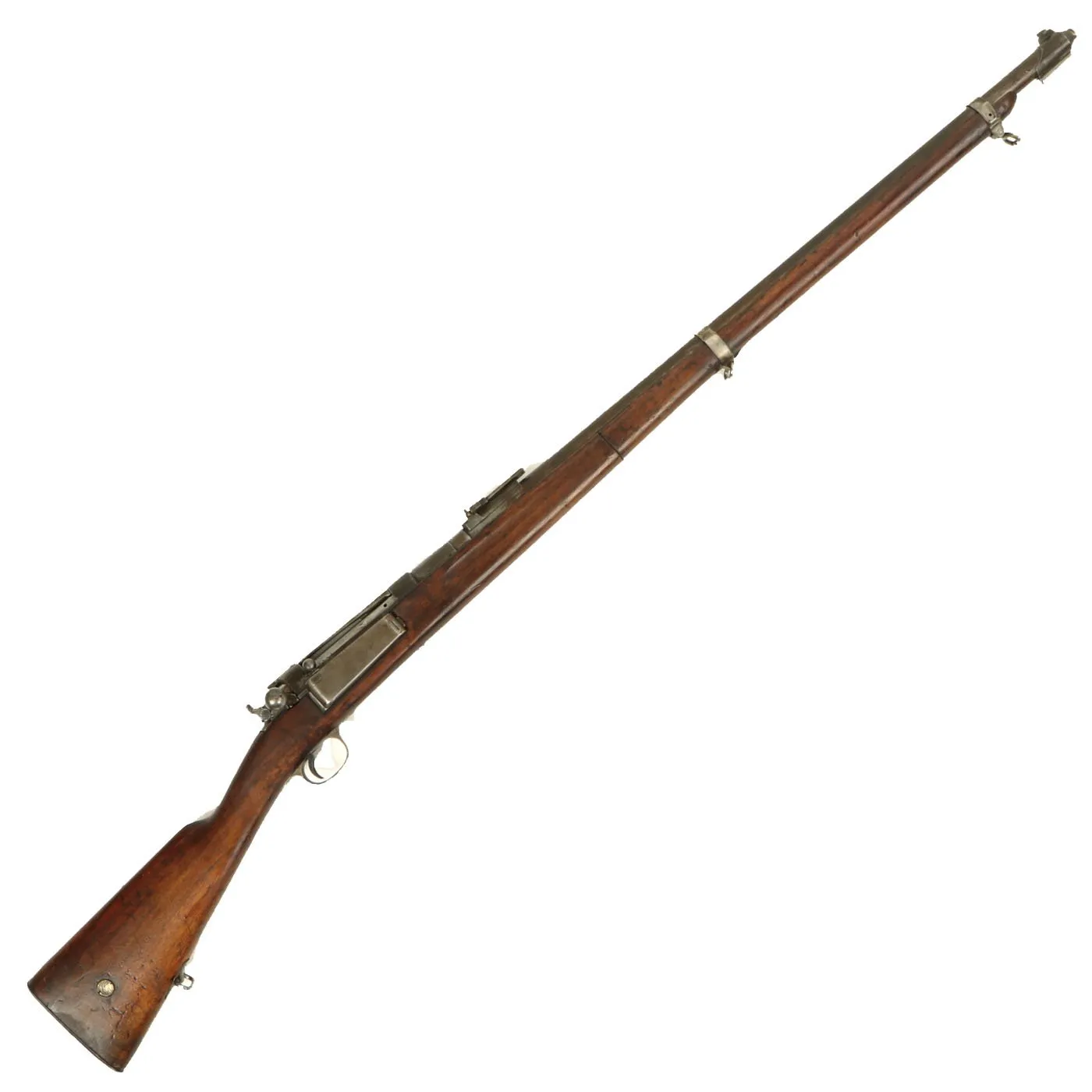 Original Danish Krag–Jørgensen Gevær M/89 Infantry Rifle with Duffle Cut dated 1896 - Serial 44987