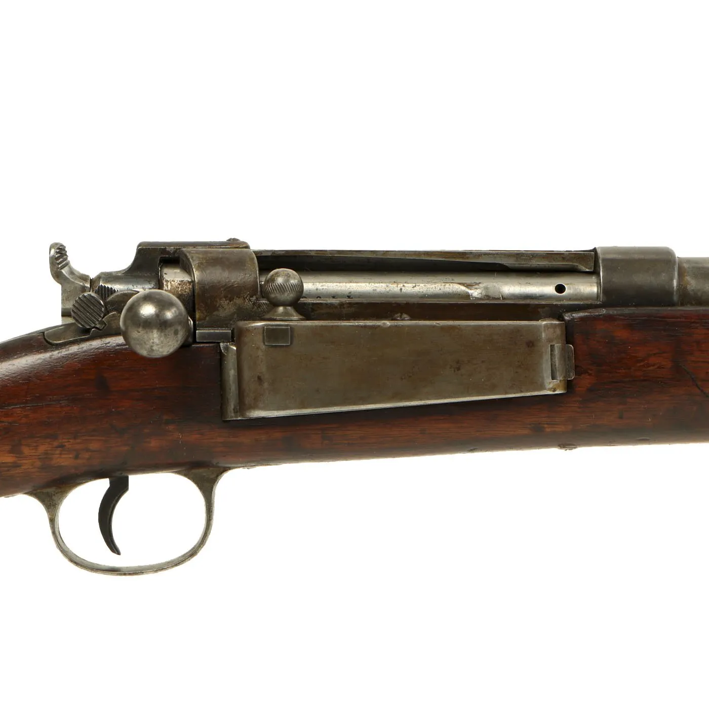 Original Danish Krag–Jørgensen Gevær M/89 Infantry Rifle with Duffle Cut dated 1896 - Serial 44987