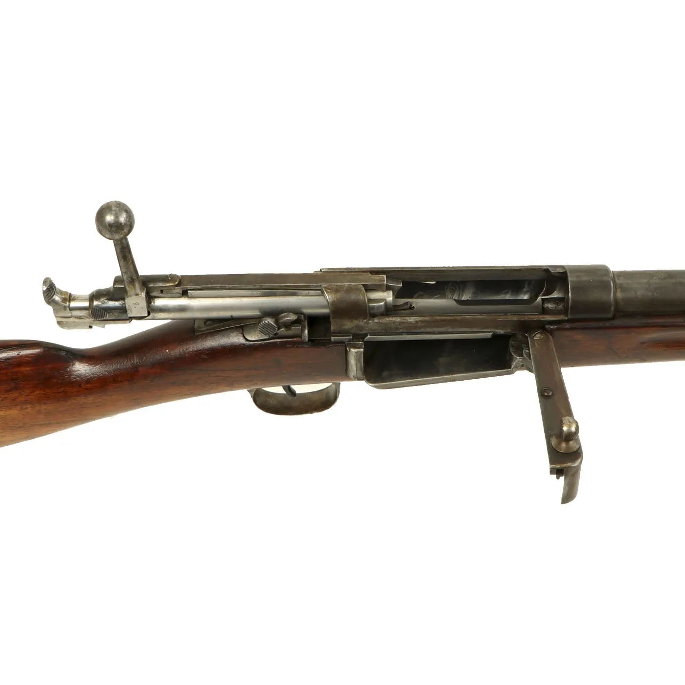 Original Danish Krag–Jørgensen Gevær M/89 Infantry Rifle with Duffle Cut dated 1896 - Serial 44987