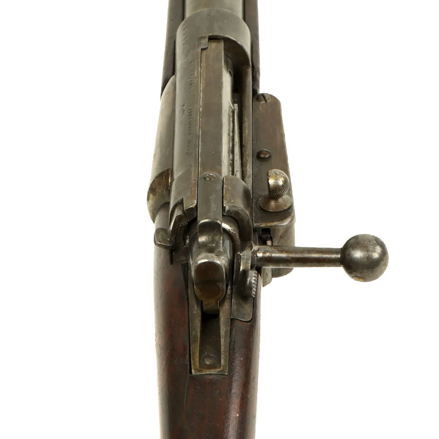 Original Danish Krag–Jørgensen Gevær M/89 Infantry Rifle with Duffle Cut dated 1896 - Serial 44987