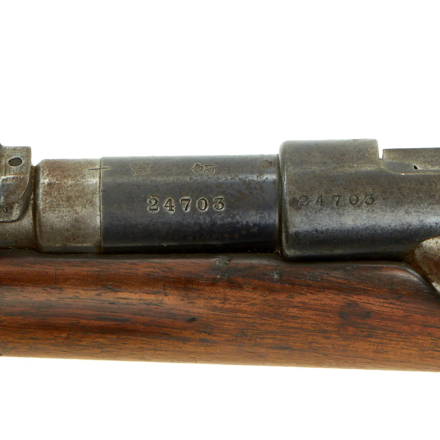 Original Danish Krag–Jørgensen Gevær M/89 Infantry Rifle with Duffle Cut Serial 24703 - dated 1892