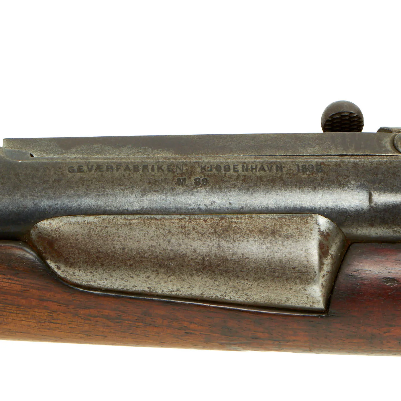 Original Danish Krag–Jørgensen Gevær M/89 Infantry Rifle with Duffle Cut Serial 24703 - dated 1892