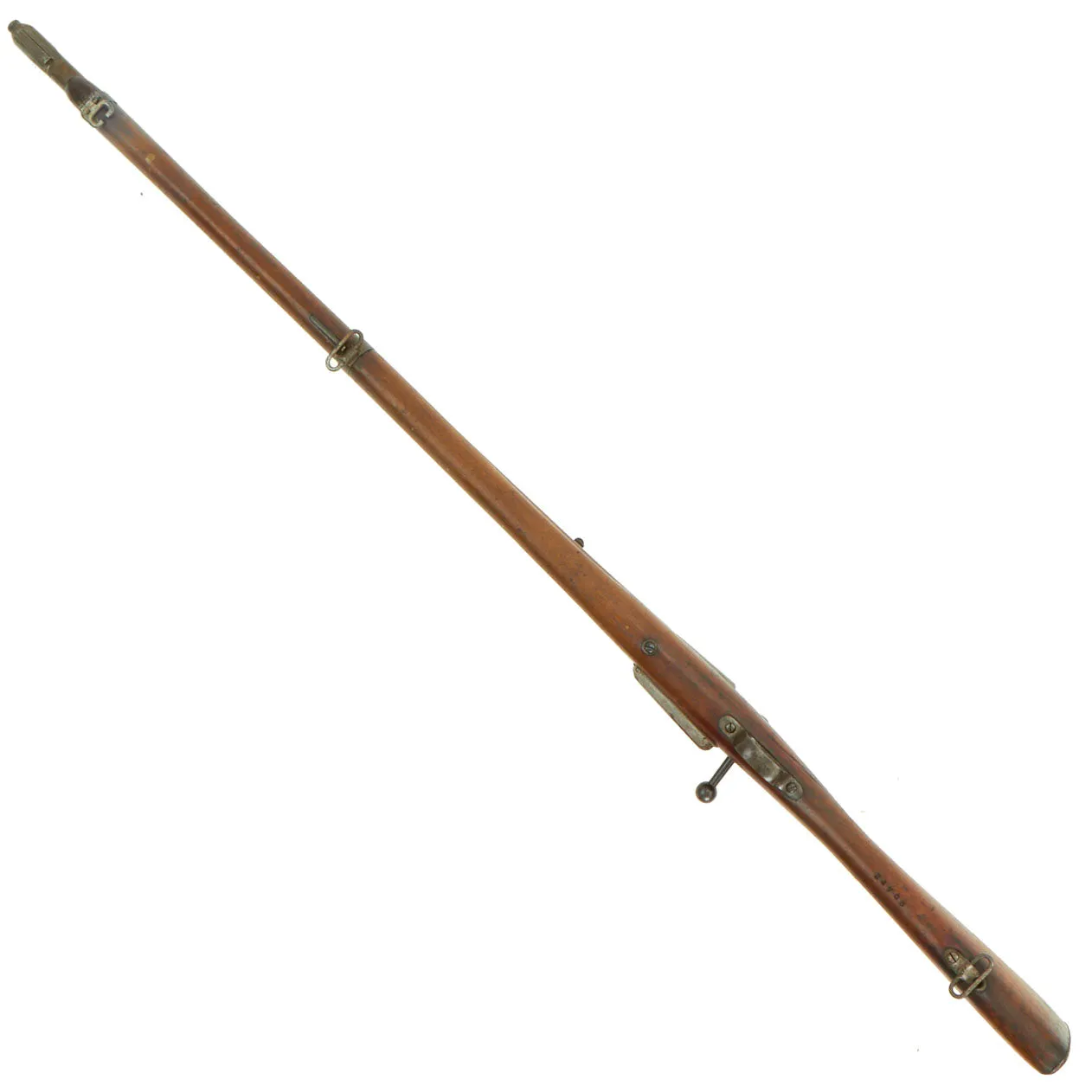 Original Danish Krag–Jørgensen Gevær M/89 Infantry Rifle with Duffle Cut Serial 24703 - dated 1892