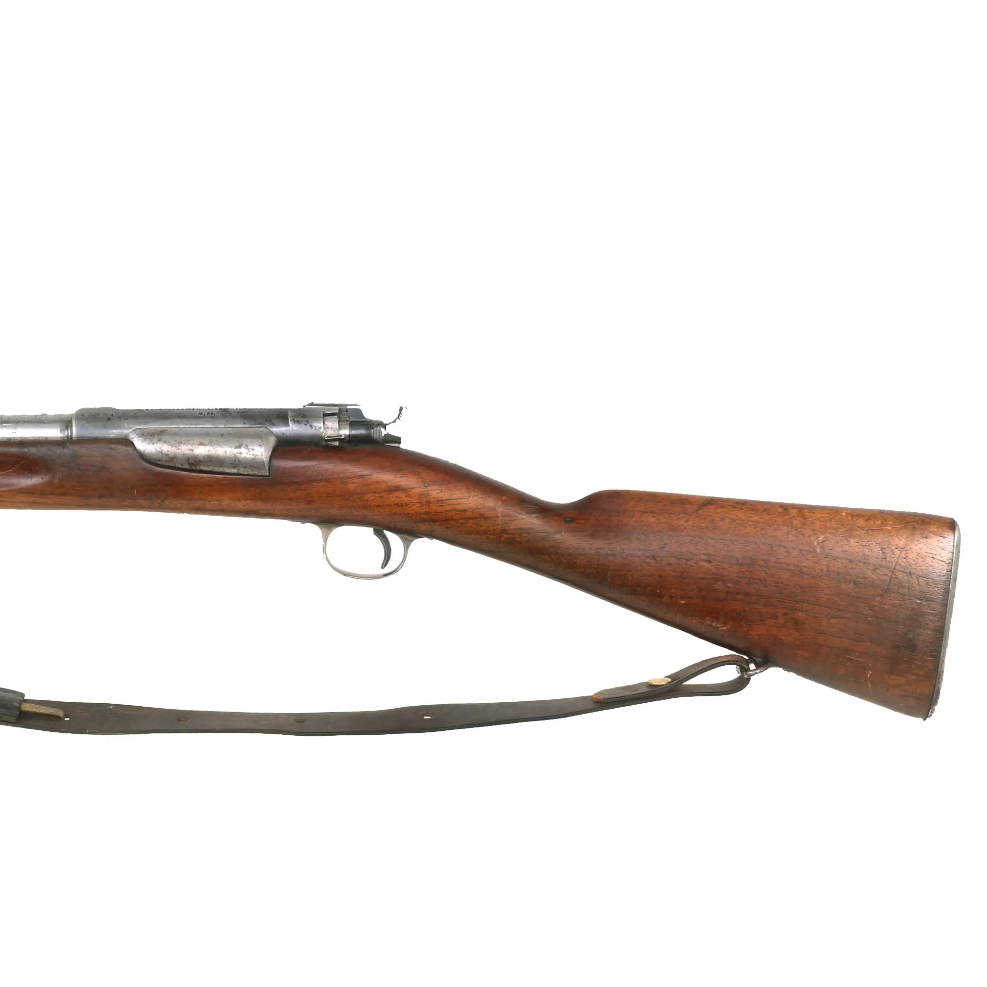 Original Danish Krag–Jørgensen Gevær M/89 Infantry Rifle with Duffle Cut Stock & Bayonet Serial 43734 - Dated 1895