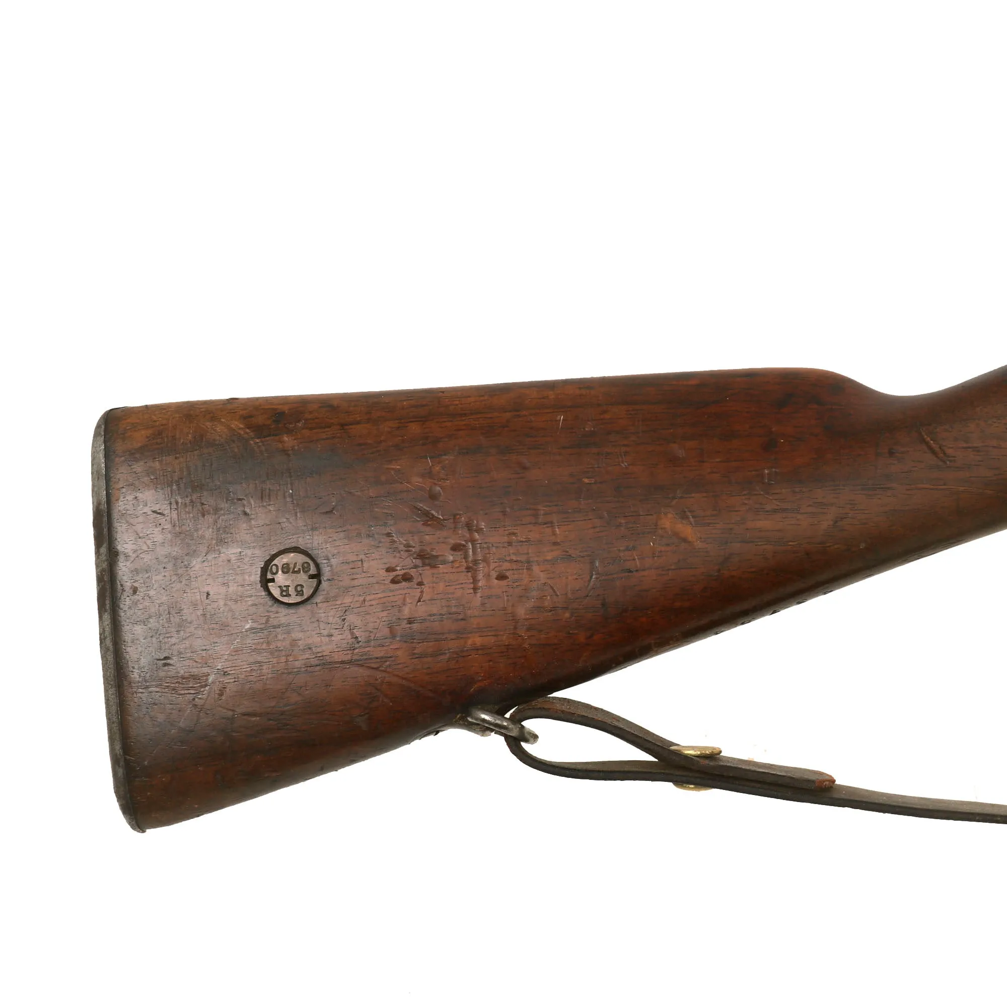 Original Danish Krag–Jørgensen Gevær M/89 Infantry Rifle with Duffle Cut Stock & Bayonet Serial 43734 - Dated 1895