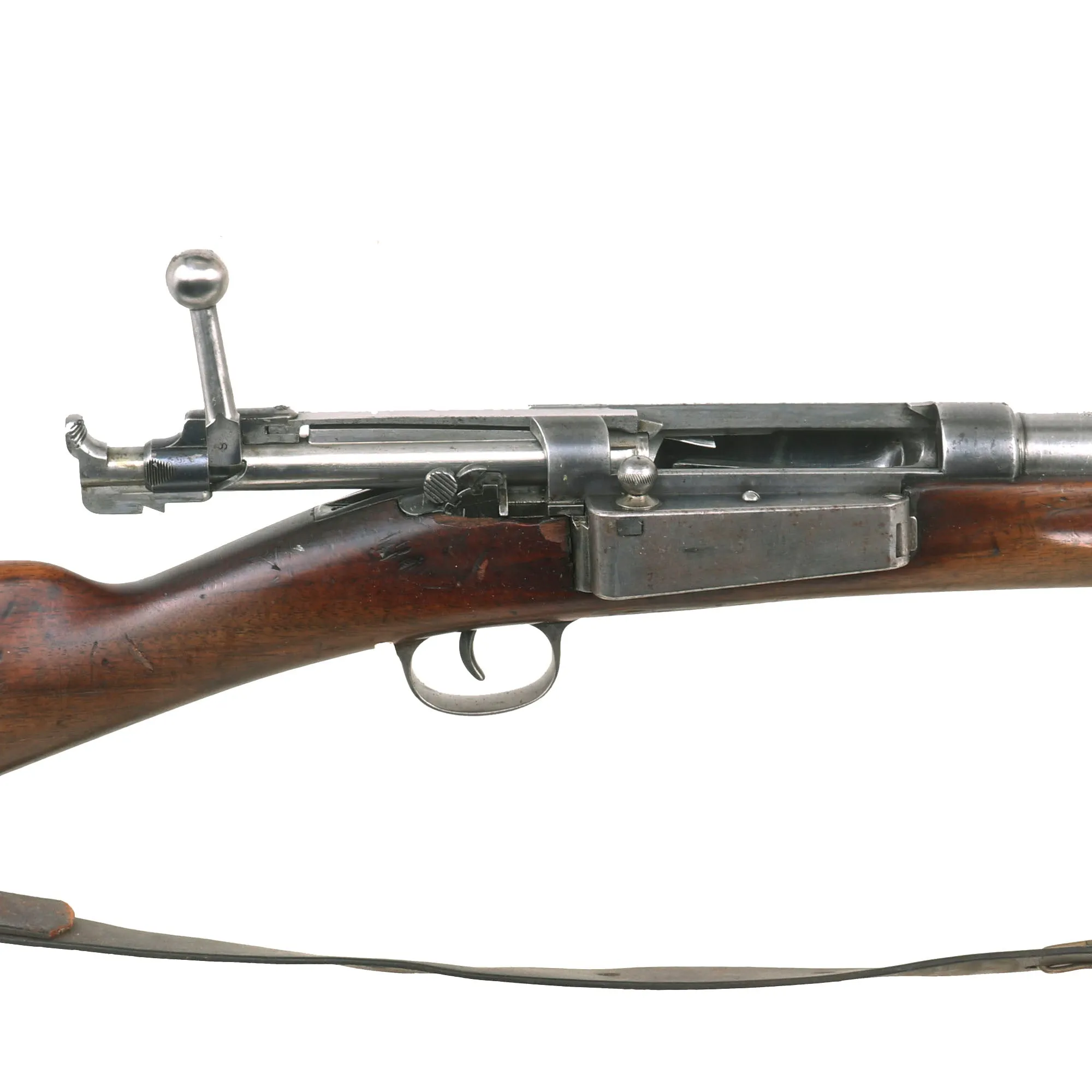 Original Danish Krag–Jørgensen Gevær M/89 Infantry Rifle with Duffle Cut Stock & Bayonet Serial 43734 - Dated 1895