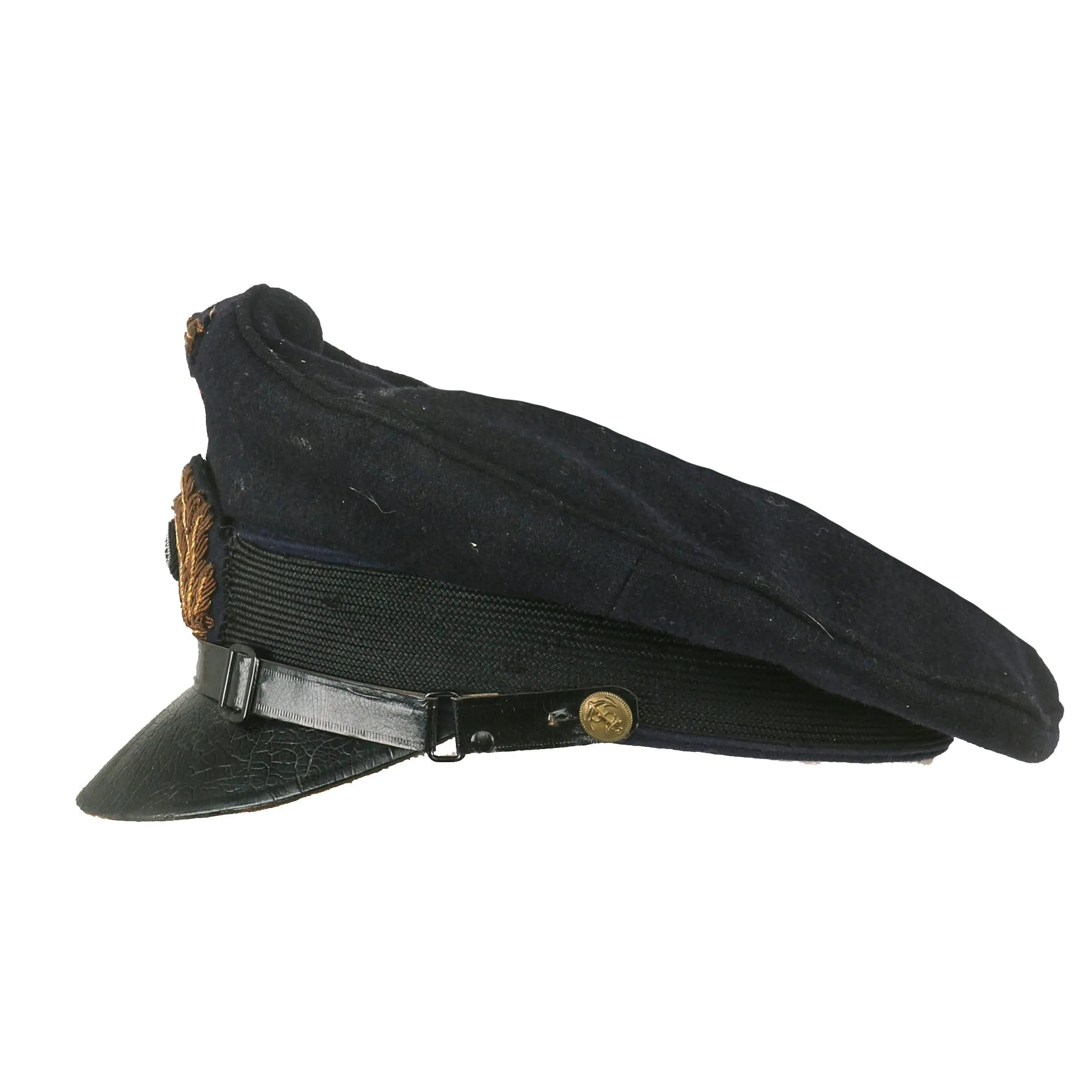 Original German WWII Kriegsmarine Navy Blue Senior NCO’s Visor Cap - Schirmmütze