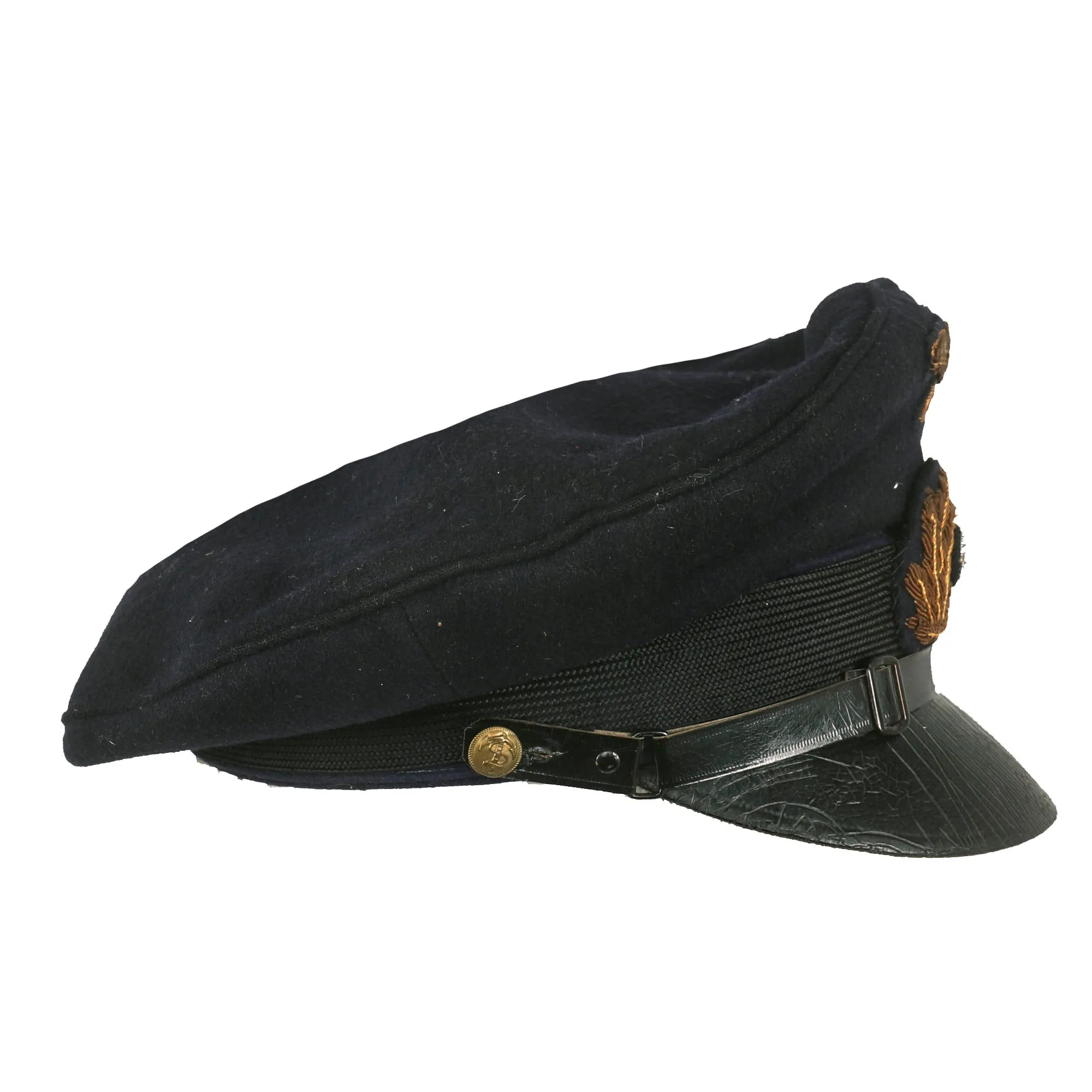 Original German WWII Kriegsmarine Navy Blue Senior NCO’s Visor Cap - Schirmmütze