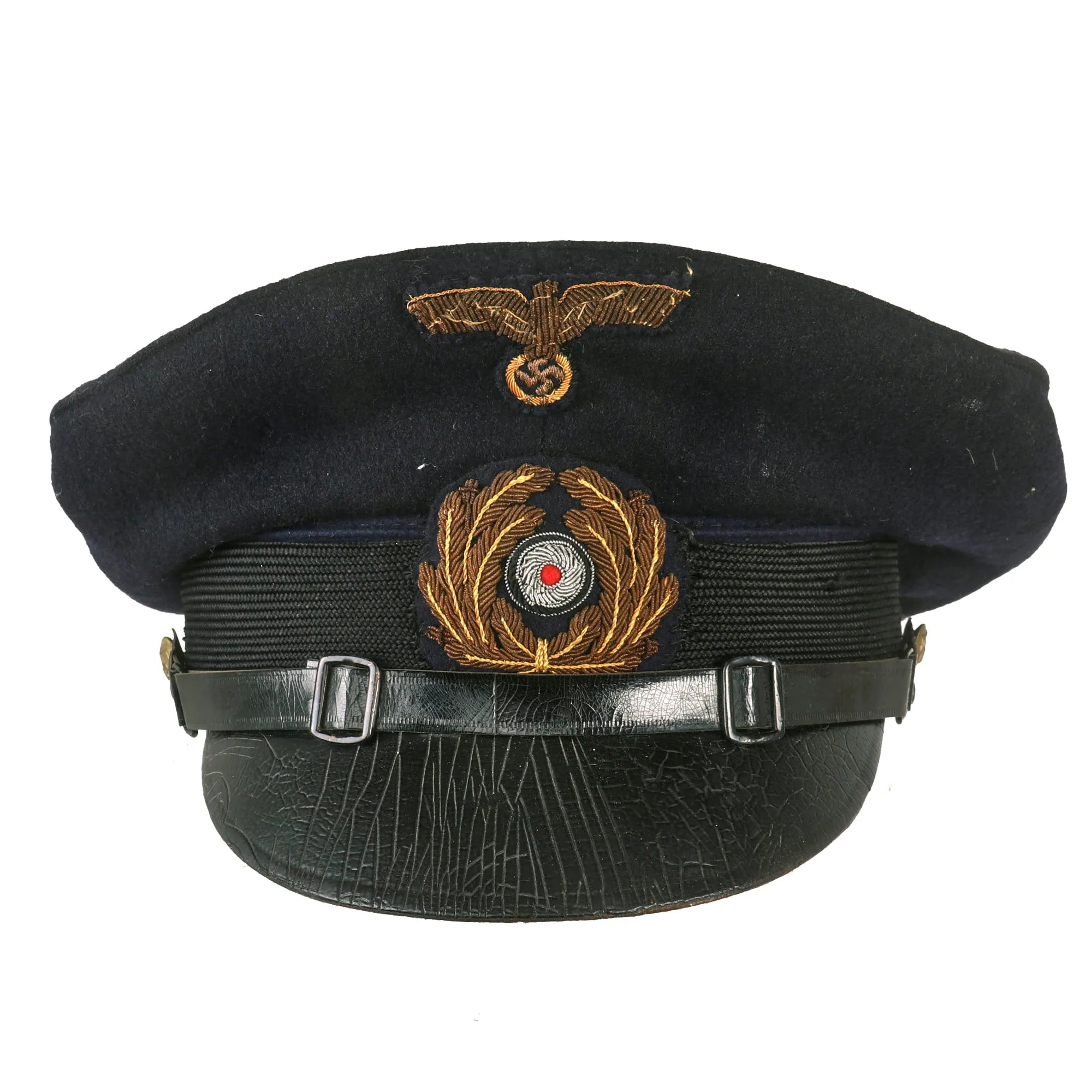 Original German WWII Kriegsmarine Navy Blue Senior NCO’s Visor Cap - Schirmmütze