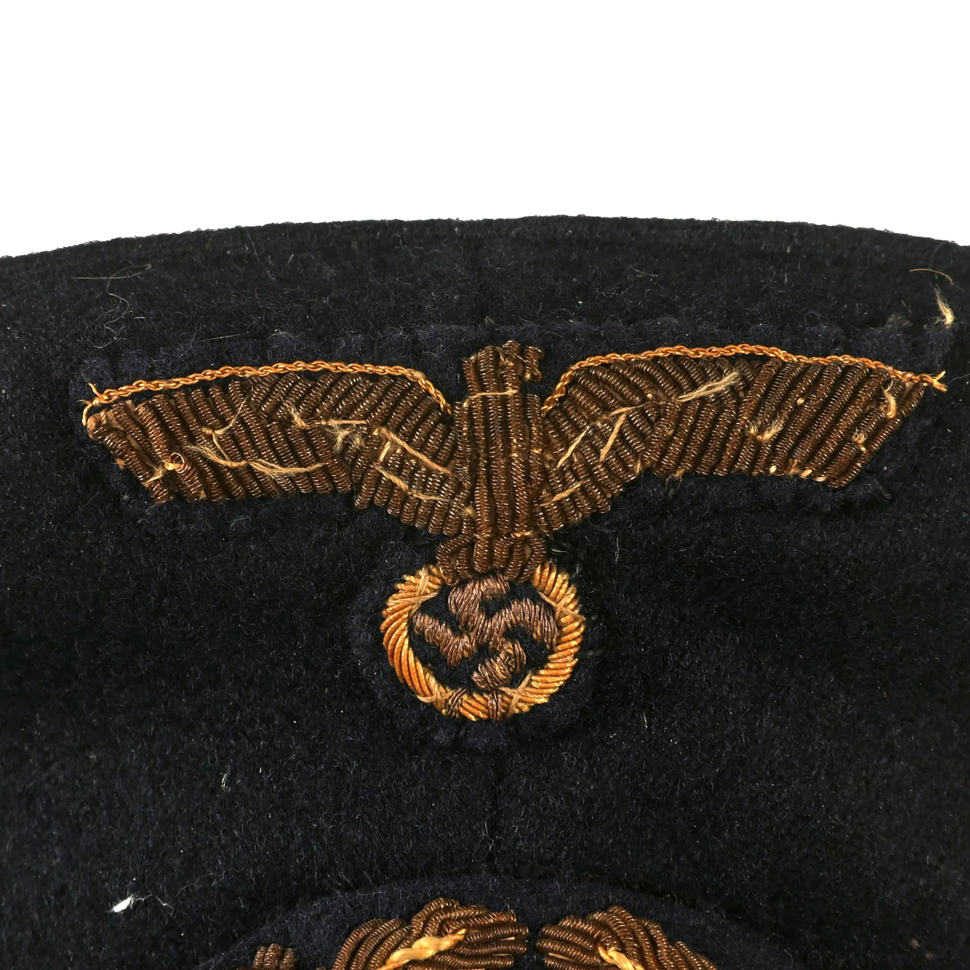 Original German WWII Kriegsmarine Navy Blue Senior NCO’s Visor Cap - Schirmmütze