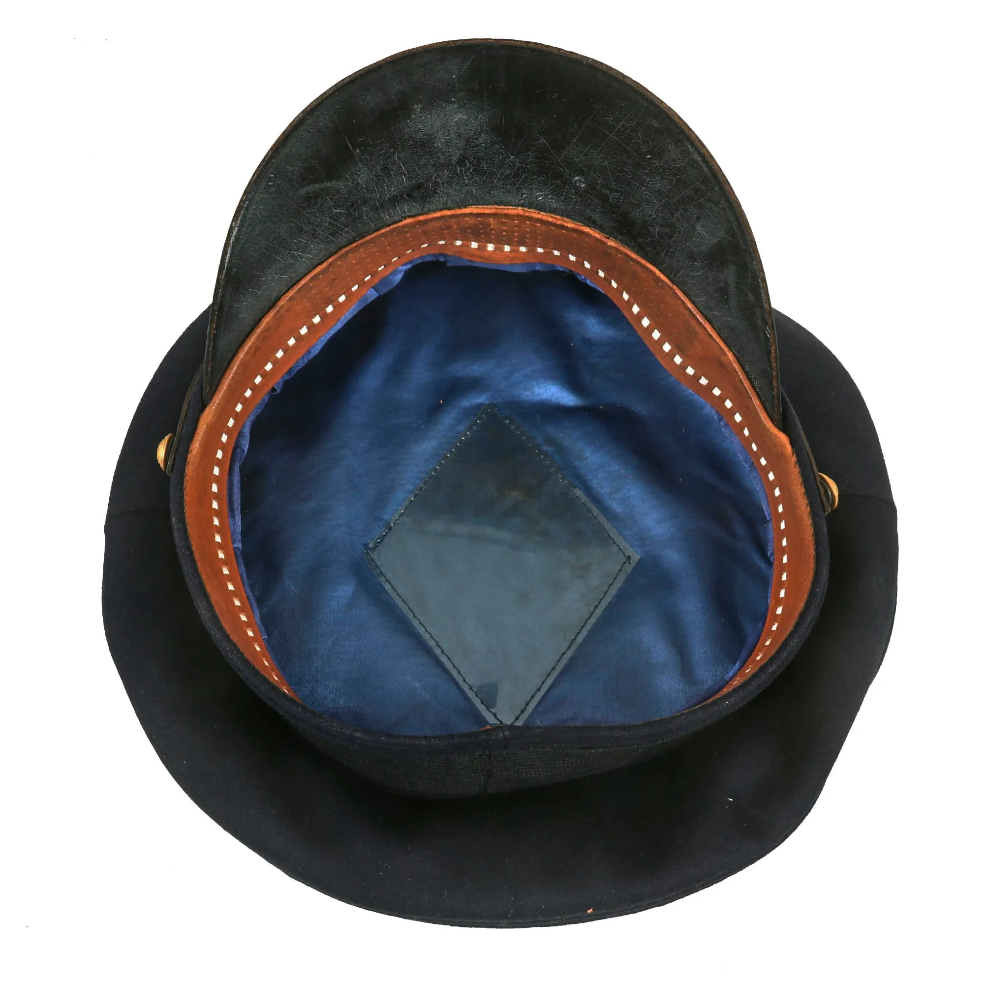 Original German WWII Kriegsmarine Navy Blue Senior NCO’s Visor Cap with Embroidered Insignia - Schirmmütze