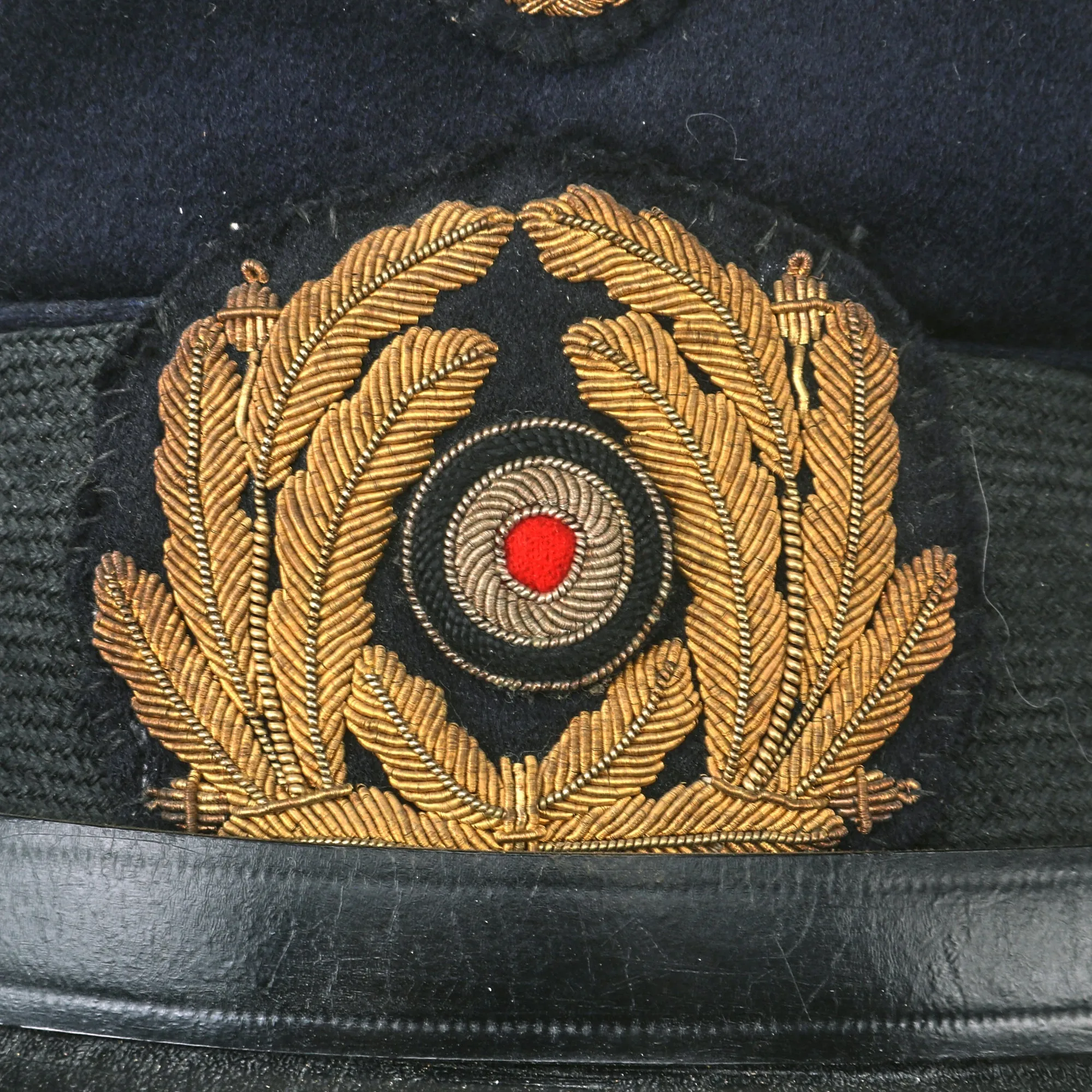 Original German WWII Kriegsmarine Navy Blue Senior NCO’s Visor Cap with Embroidered Insignia - Schirmmütze