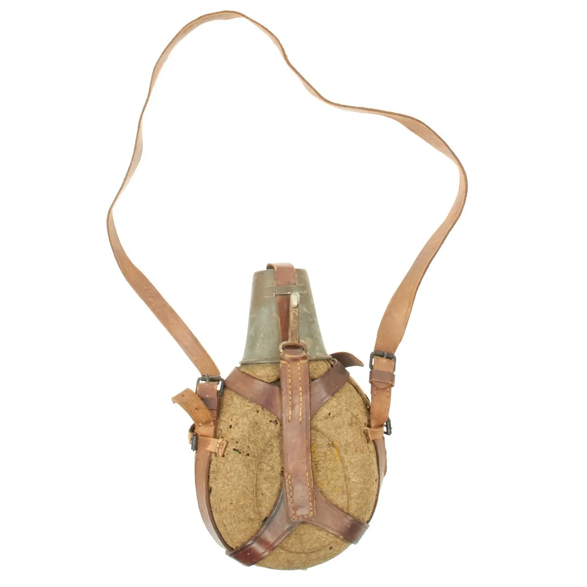 Original Imperial German WWI Mountain Trooper Canteen by Württembergische Metallwarenfabrik - dated 1916