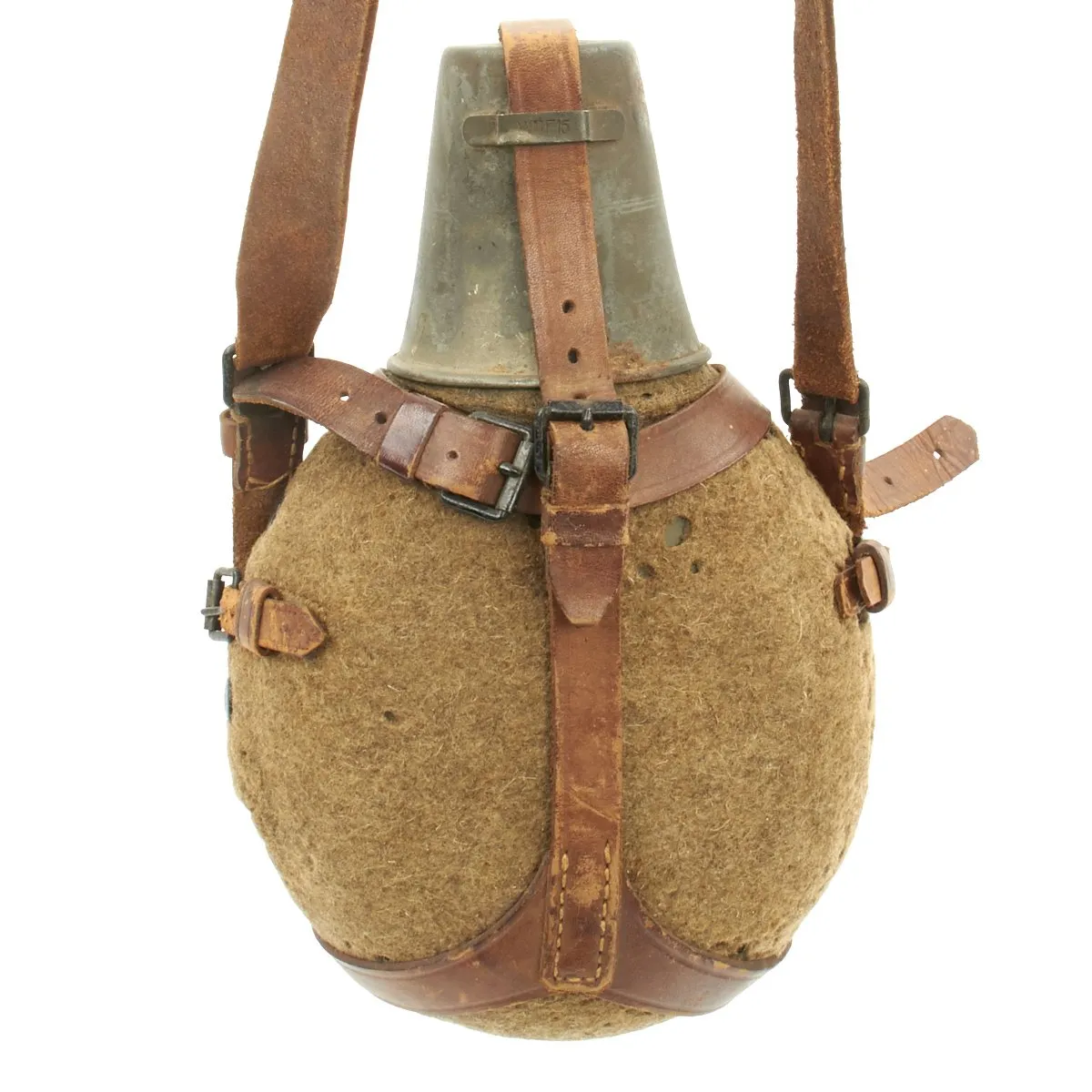 Original Imperial German WWI Mountain Trooper Canteen by Württembergische Metallwarenfabrik - dated 1916