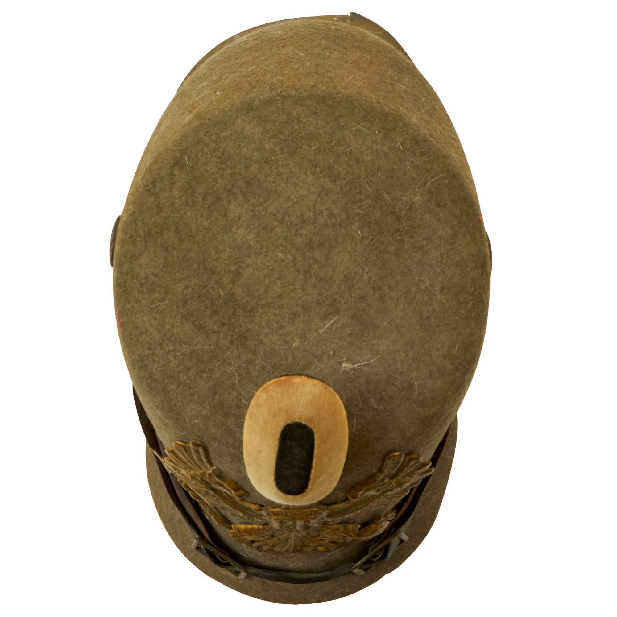 Original Imperial German WWI Prussian M1915 Jäger Enlisted Ersatz Felt Shako