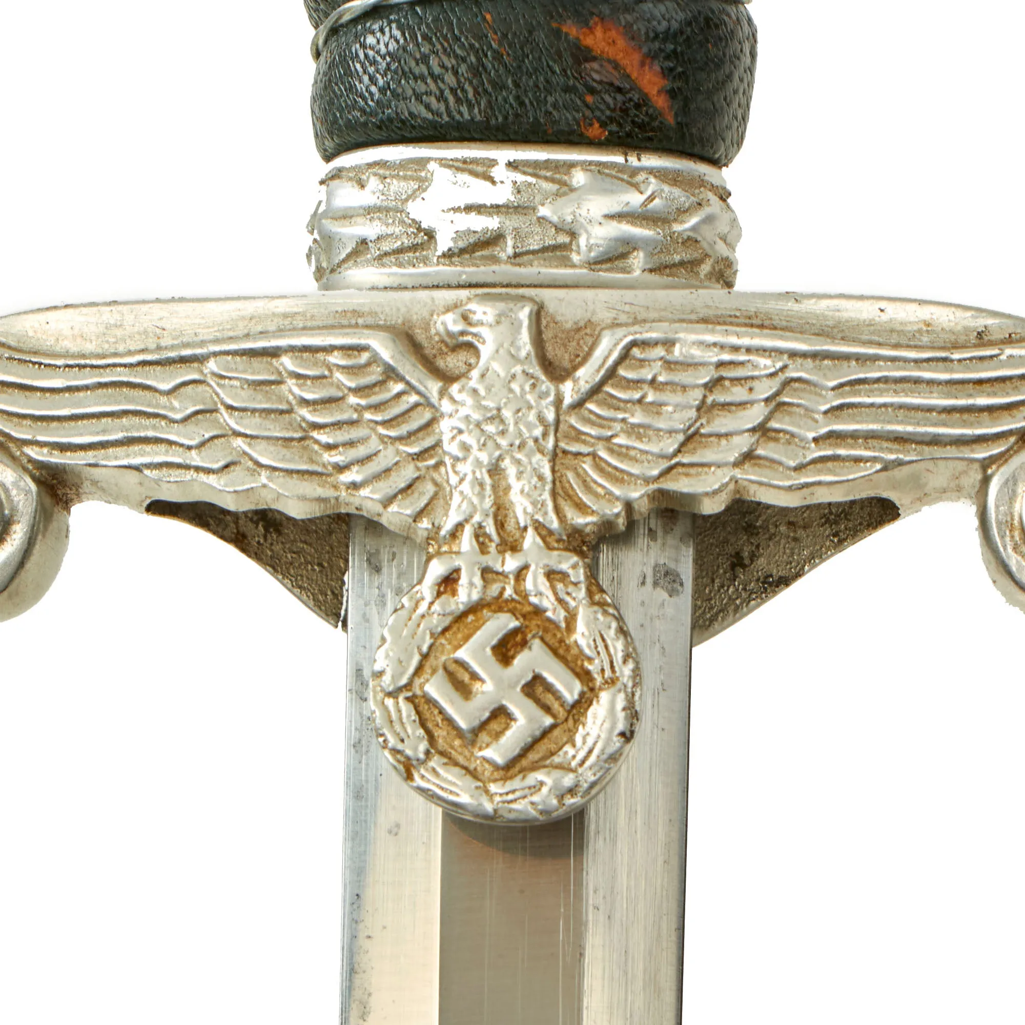 Original Rare German WWII Land Customs Official Dagger by Carl Eickhorn of Solingen with Scabbard and Hanger