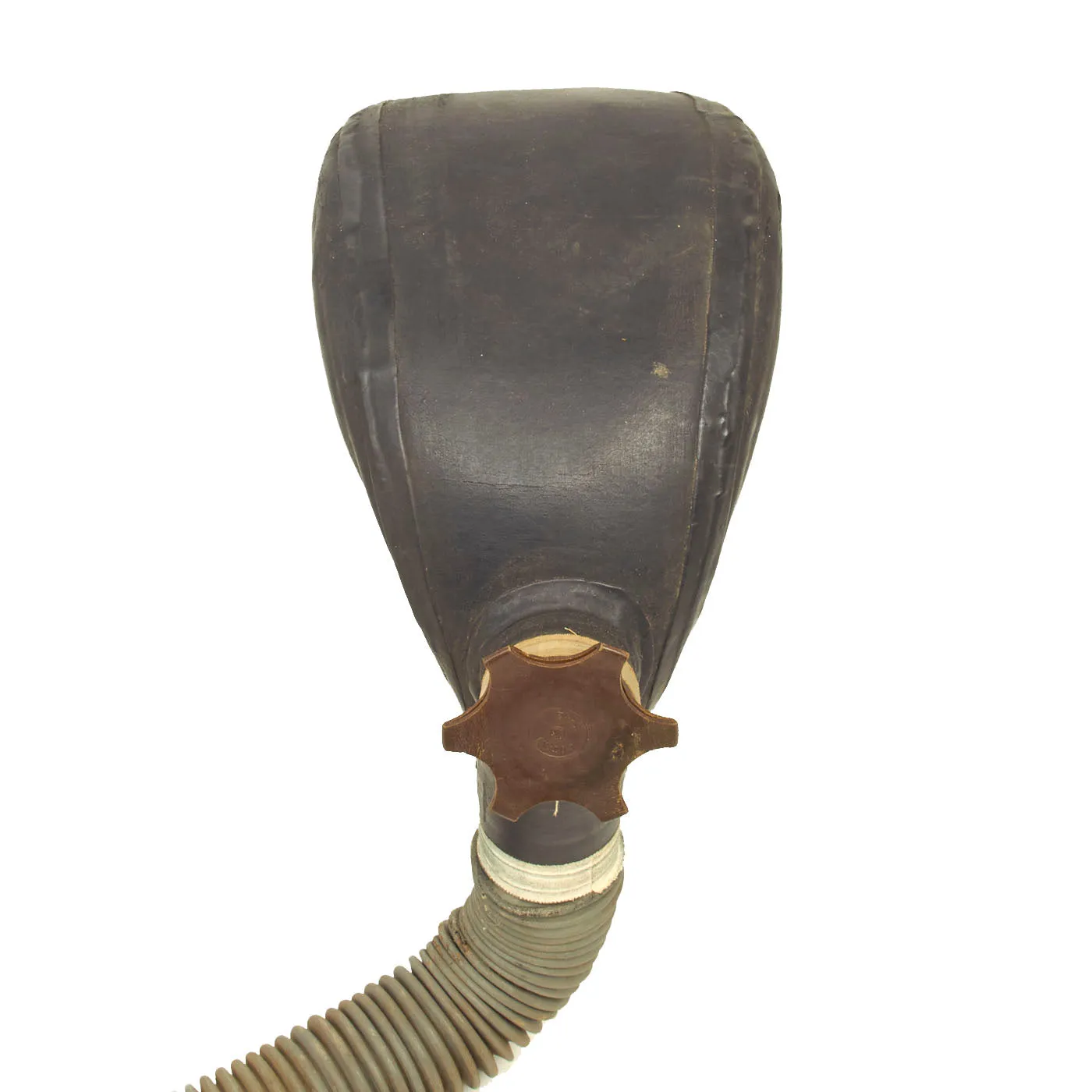 Original RARE U.S. WWII US Cavalry M4 Gas Mask With Pouch and Canister Carriers for Horse Gas Mask