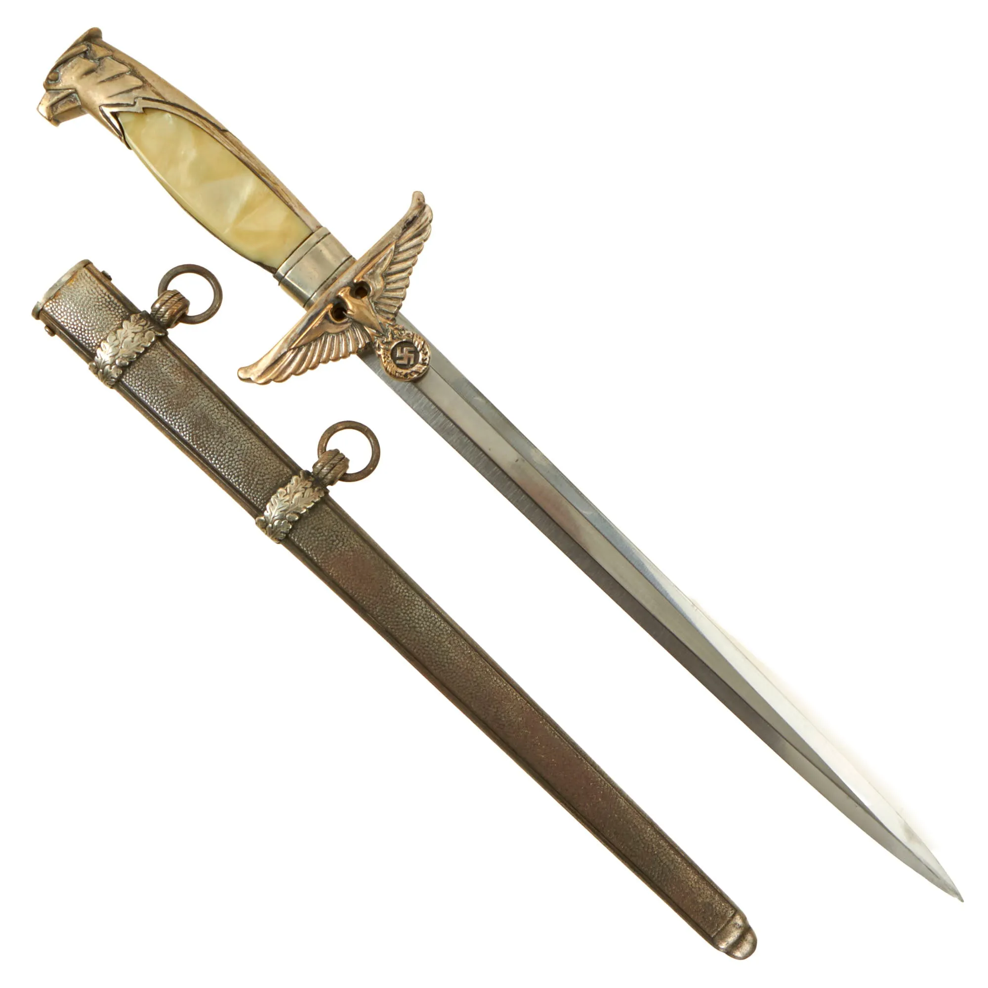 Original Scarce German WWII Diplomatic Official's Dagger by Alcoso circa 1940 with Scabbard