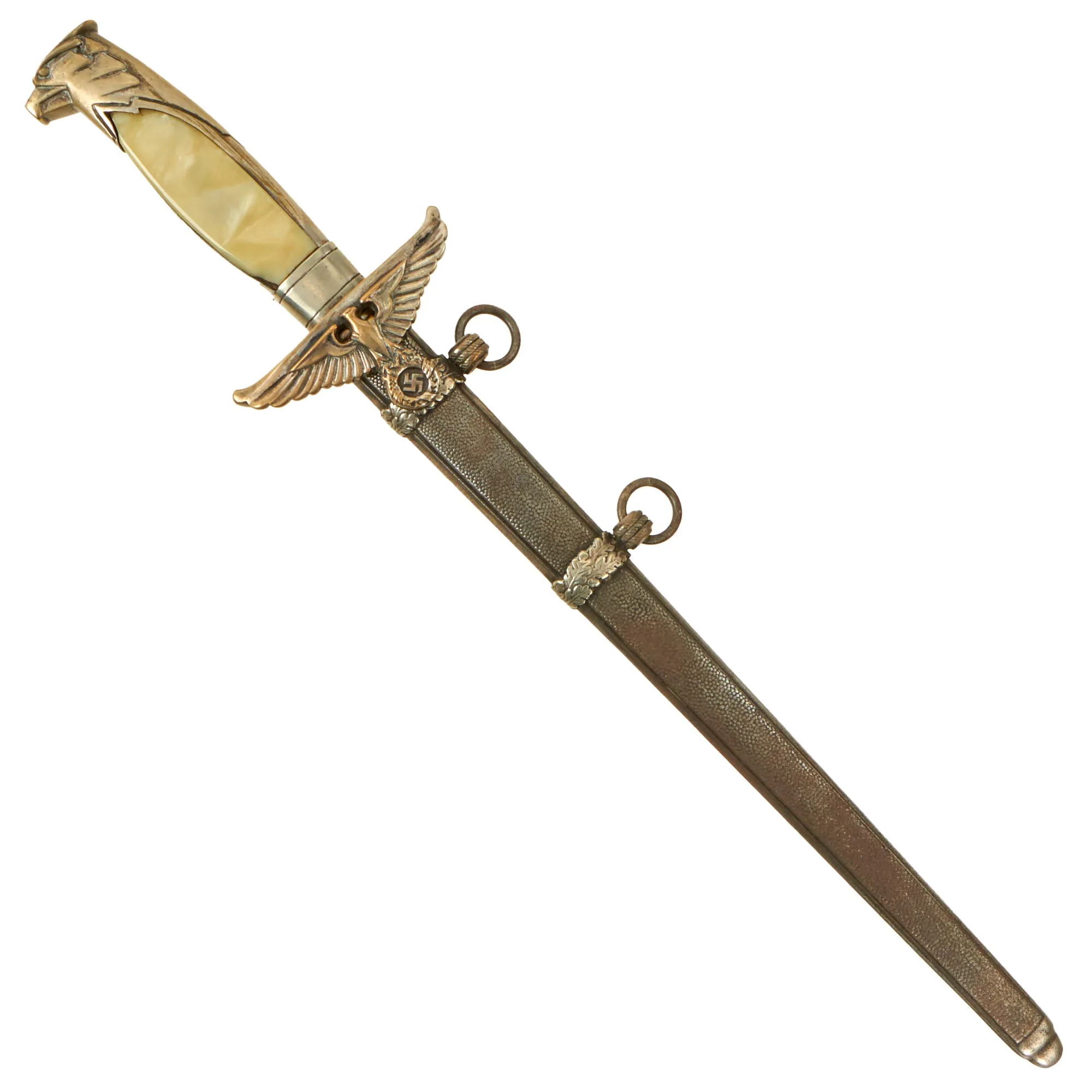 Original Scarce German WWII Diplomatic Official's Dagger by Alcoso circa 1940 with Scabbard