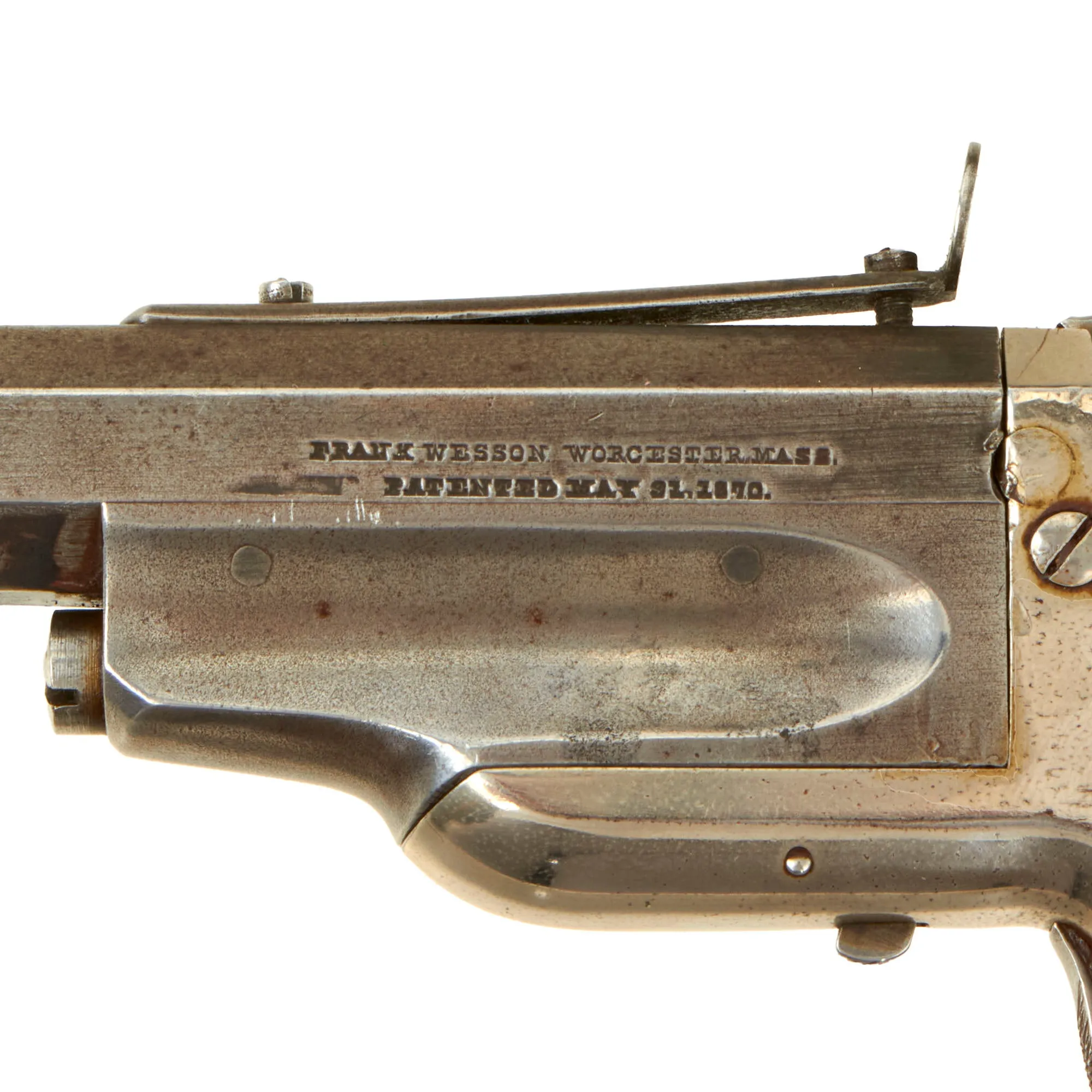 Original Scarce U.S. Frank Wesson M1870 Medium Frame Single Shot .32cal "Pocket Rifle" Target Pistol in Original Presentation Case with Shoulder Stock, 35 Cartridges, & Accessories