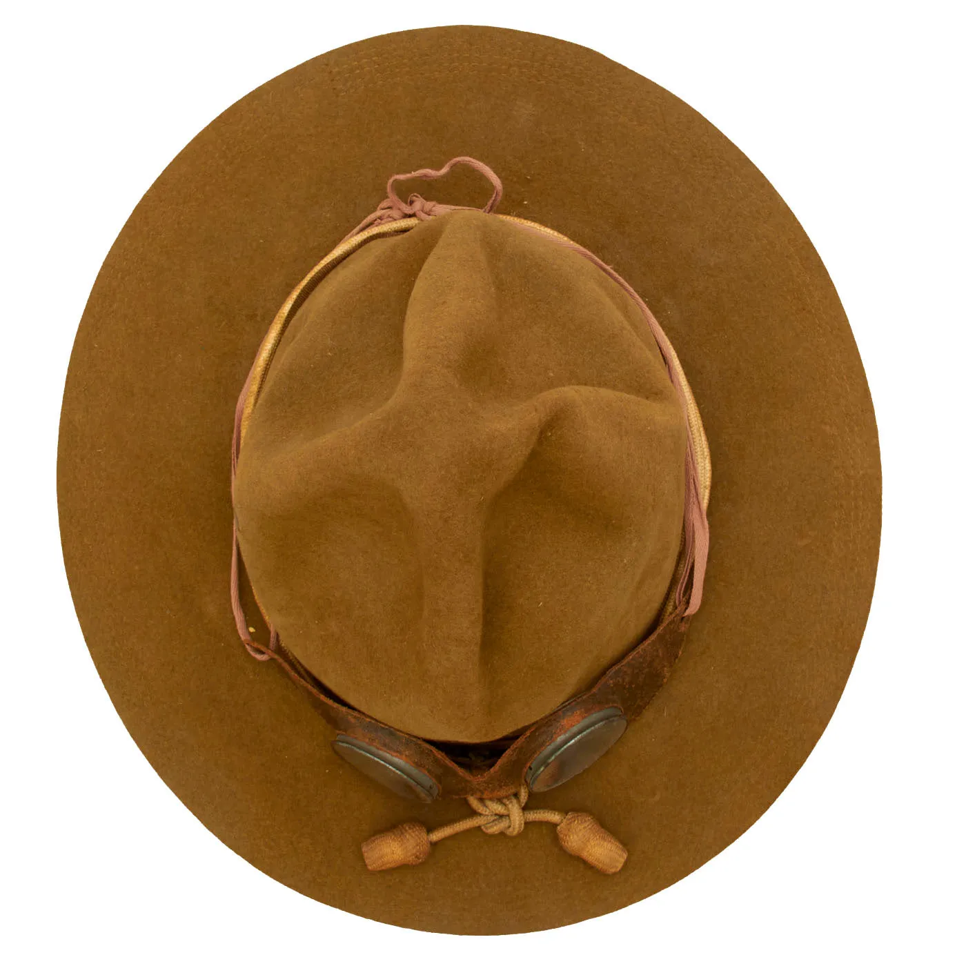 Original U.S. Punitive Expedition Model 1911 Campaign Hat w/ Infantry Hat Cord and Period Dust Goggles