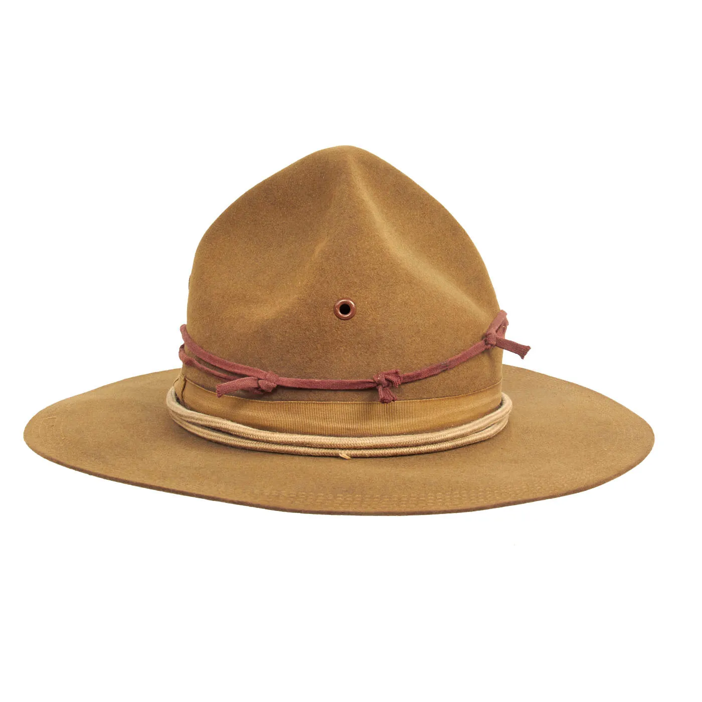 Original U.S. Punitive Expedition Model 1912 Campaign Hat by Stetson w/ Infantry Hat Cord and Period Dust Goggles