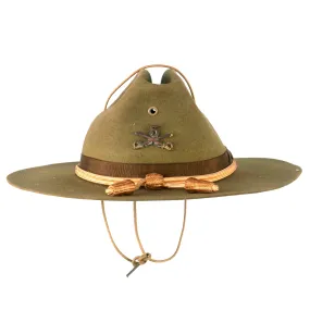 Original U.S. Punitive Expedition / WWI 5th Cavalry Regiment Model 1912 Campaign Hat with Cavalry Cord