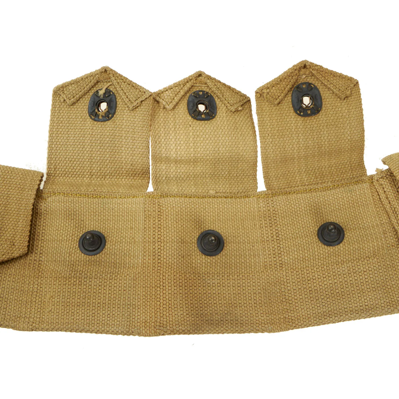 Original U.S. WWI Model 1912 Cavalry Ammunition Bandolier by MILLS dated 1918 - Unissued Condition