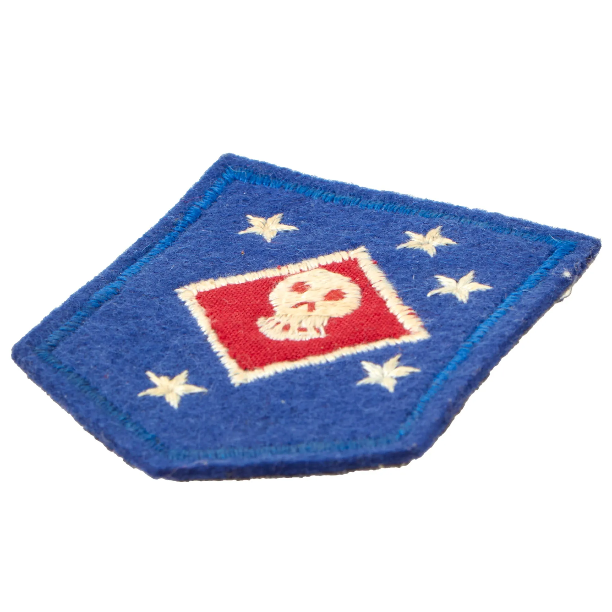 Original U.S. WWII Embroidered USMC Raider Patch by Jacob Rhoner of Sydney, Australia