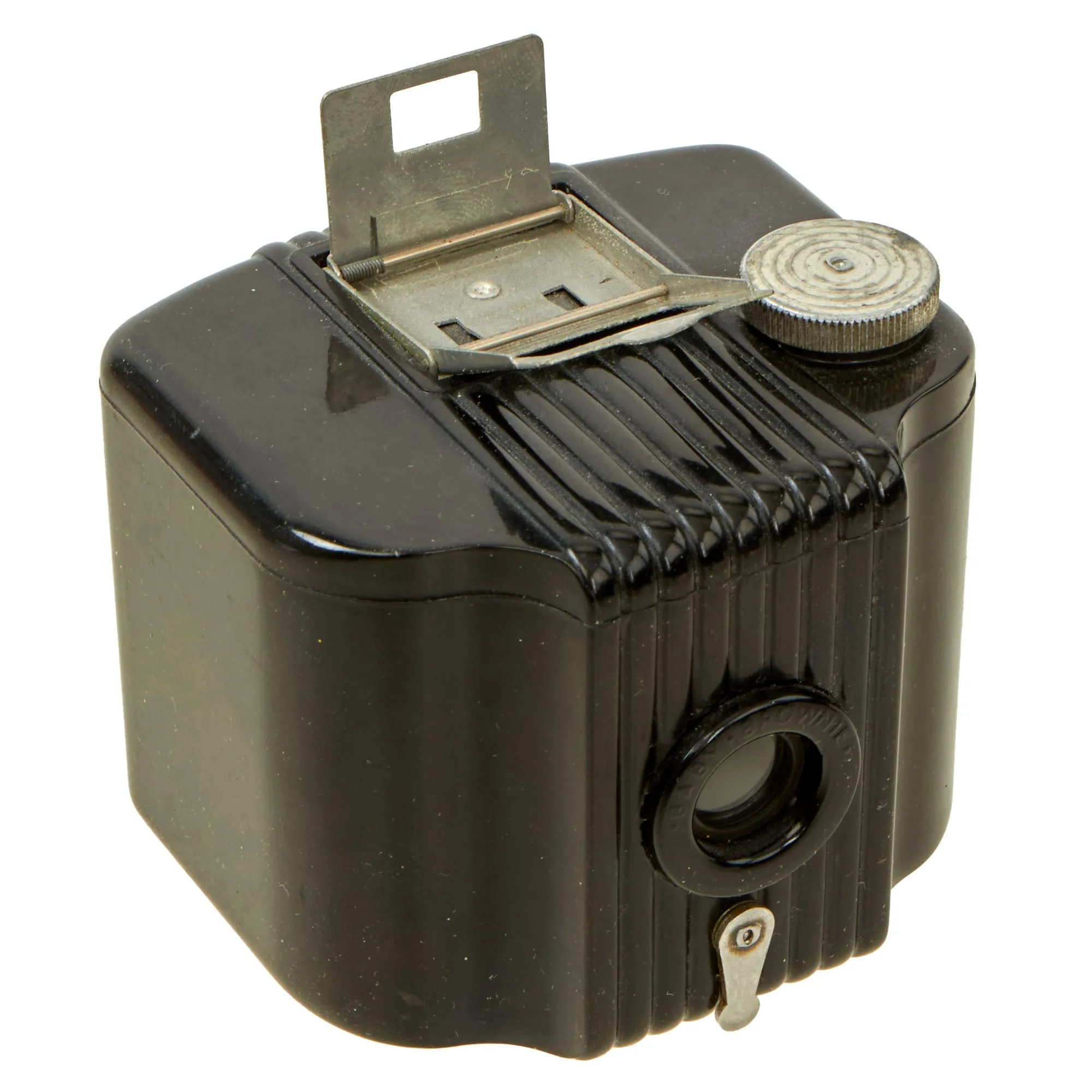 Original U.S. WWII Personal Effects Lot - Kodak Babt Brownie Camera & Lektrolite Flameless Lighter