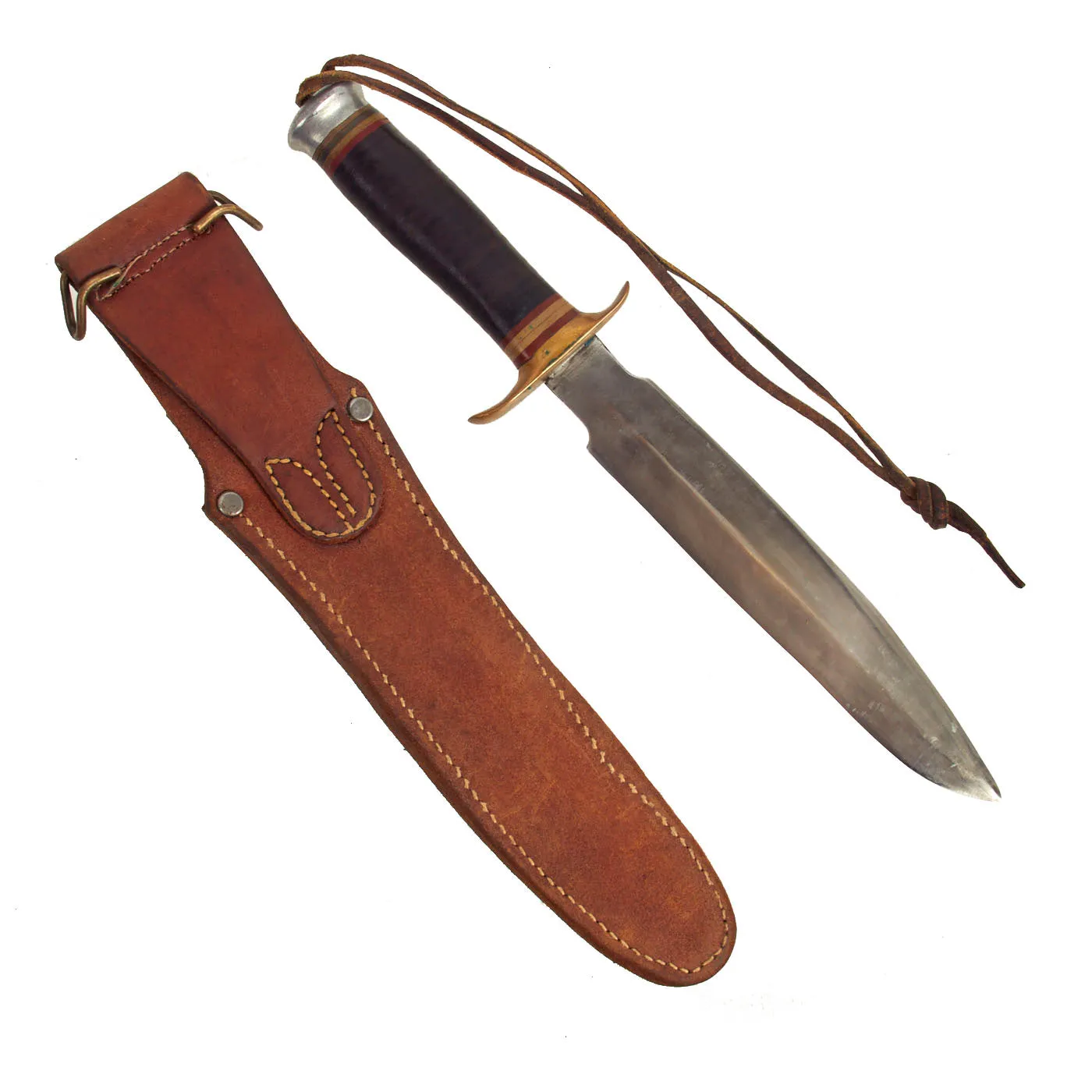 Original U.S. WWII Randall Model 1 “Springfield” Fighting Knife Circa 1943 with Original Sheath