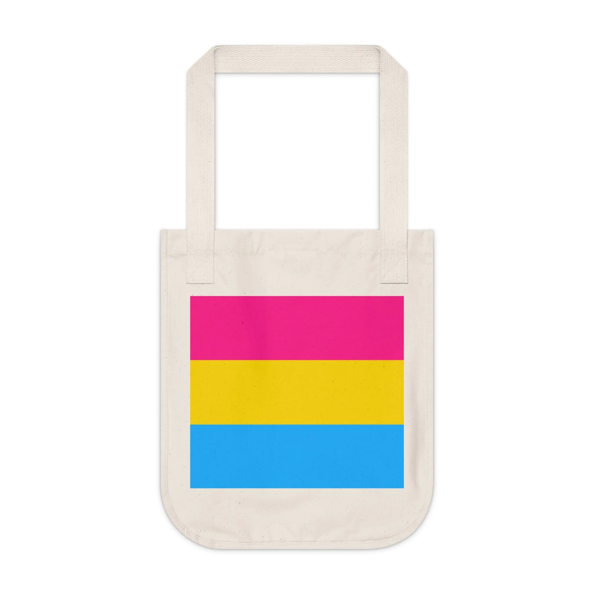 Pansexual Pride Organic Canvas Tote Bag