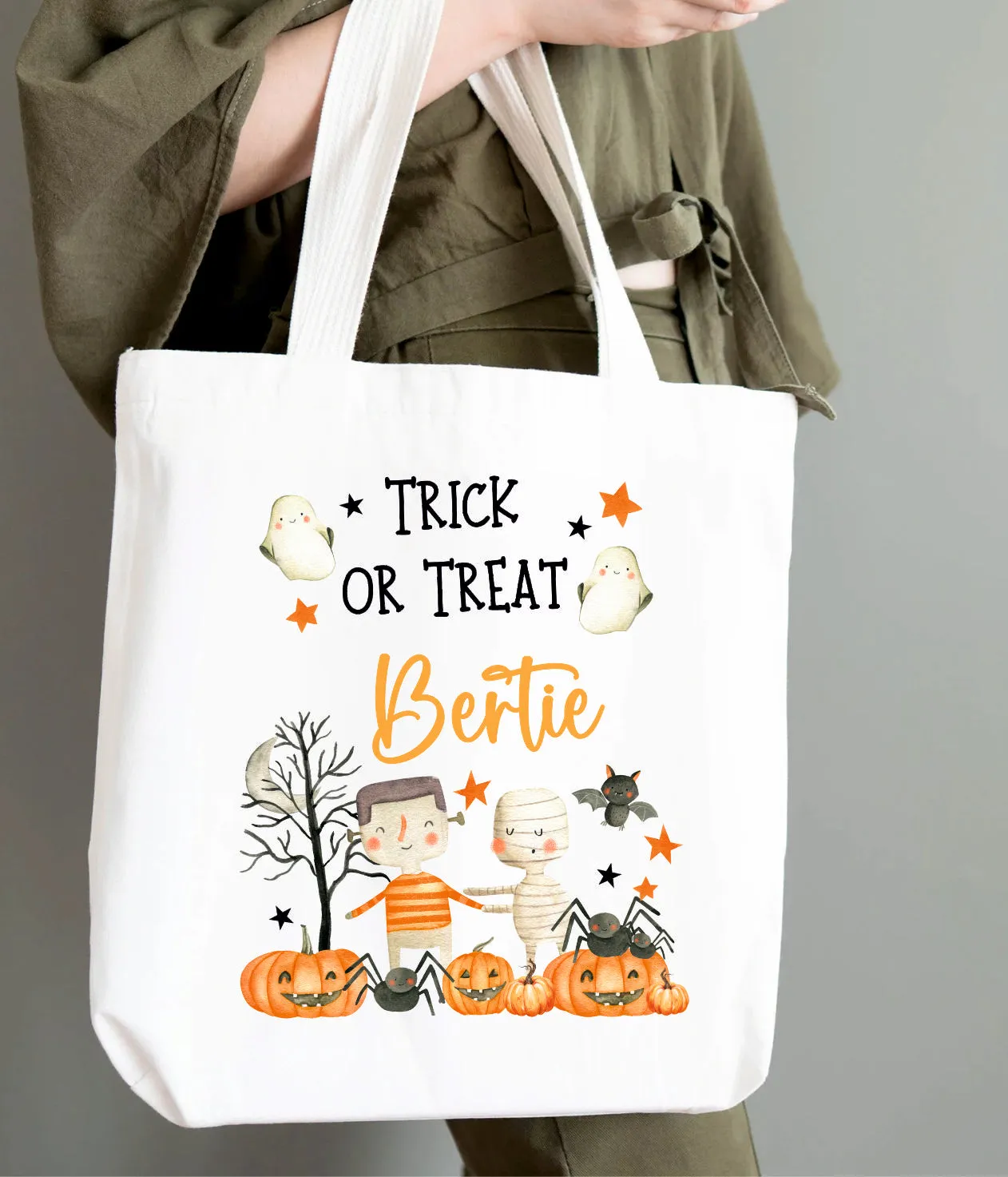 Personalised Halloween Gift Bag - Halloween Accessories - Halloween Trick or Treat Bag