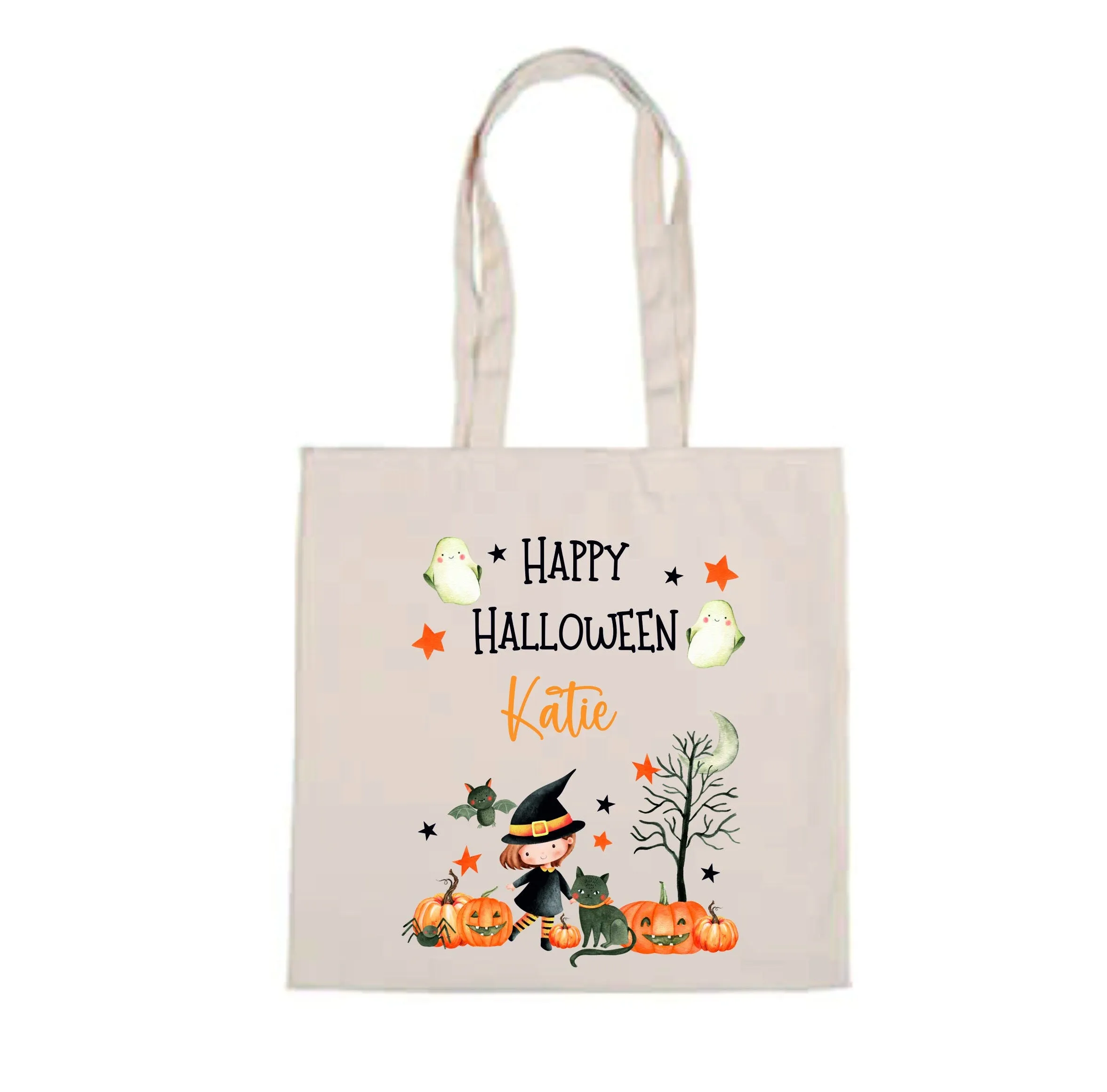 Personalised Halloween Gift Bag - Halloween Accessories - Halloween Trick or Treat Bag