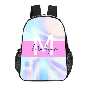 Personalized Name/Text 17 Inch Transparent Backpack