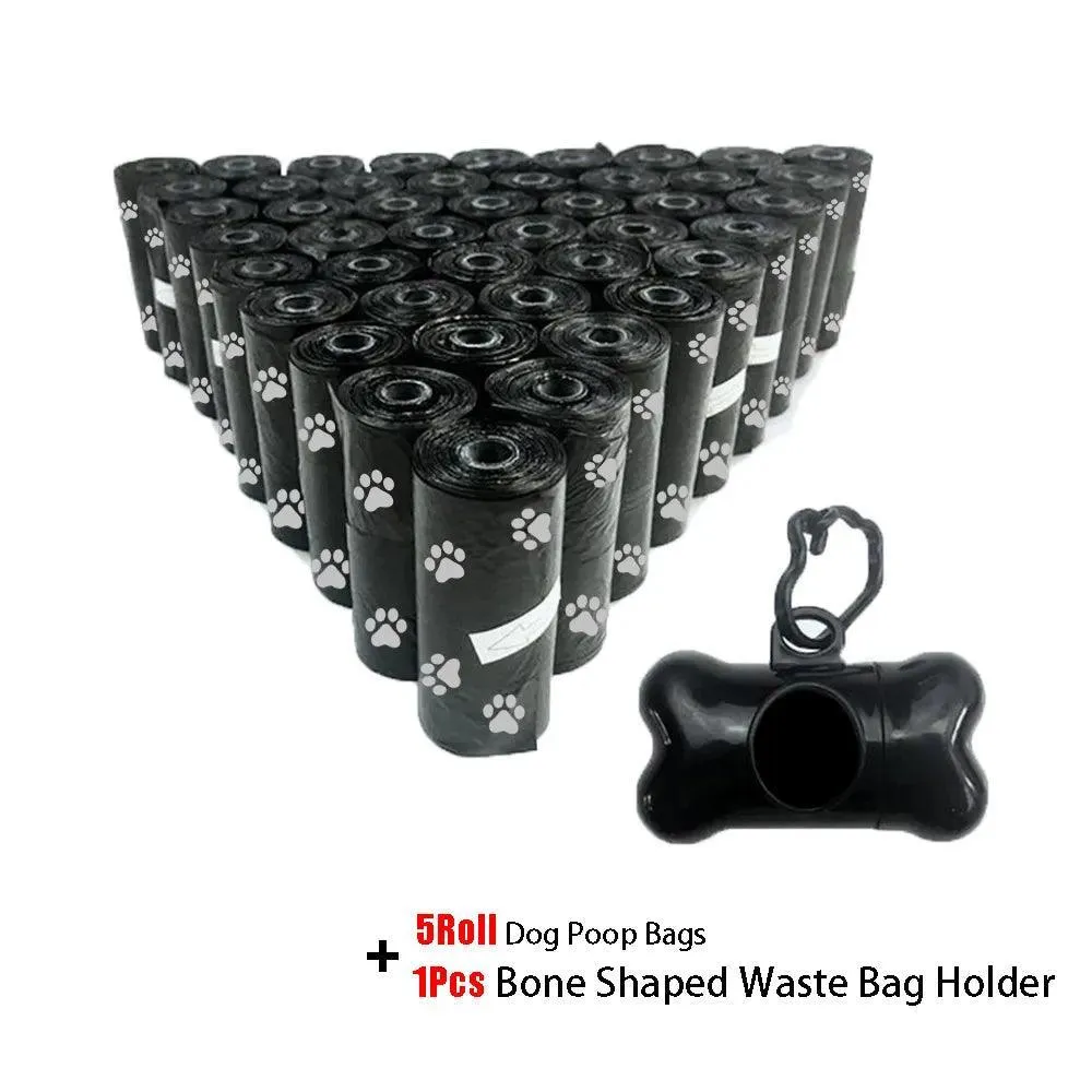 Pet Waste Bags with Leash Clip and Dispenser: Eco-Friendly Poop Bags for Clean Walks