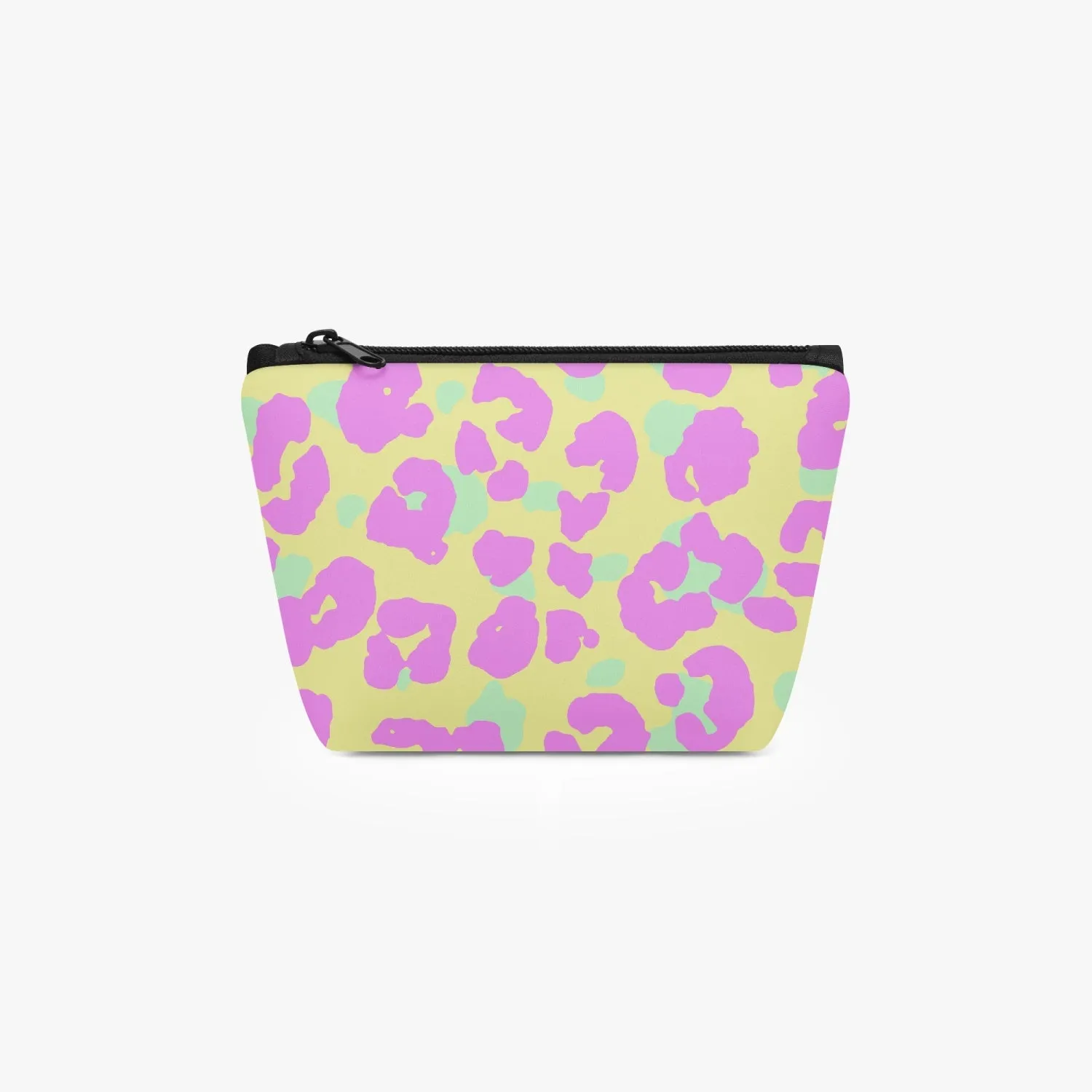 Pink Leopard. Zipper Makeup Bag