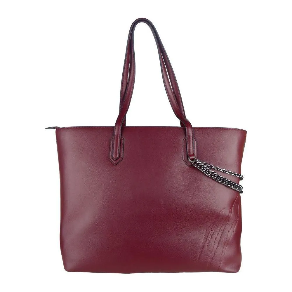 Plein Sport Red Polyethylene Women Shoulder Bag