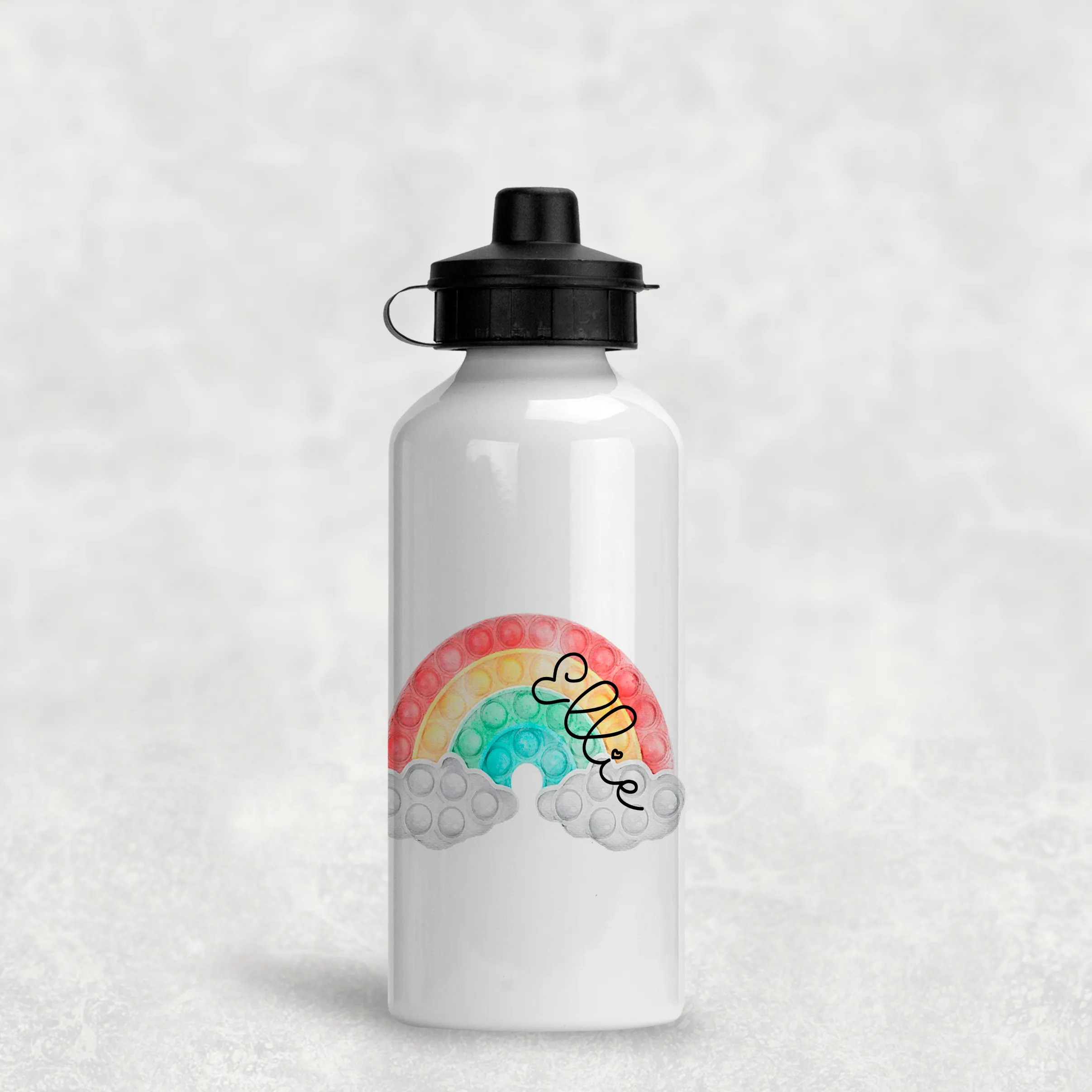 Pop It Fidget Personalised Aluminium Water Bottle 400/600ml