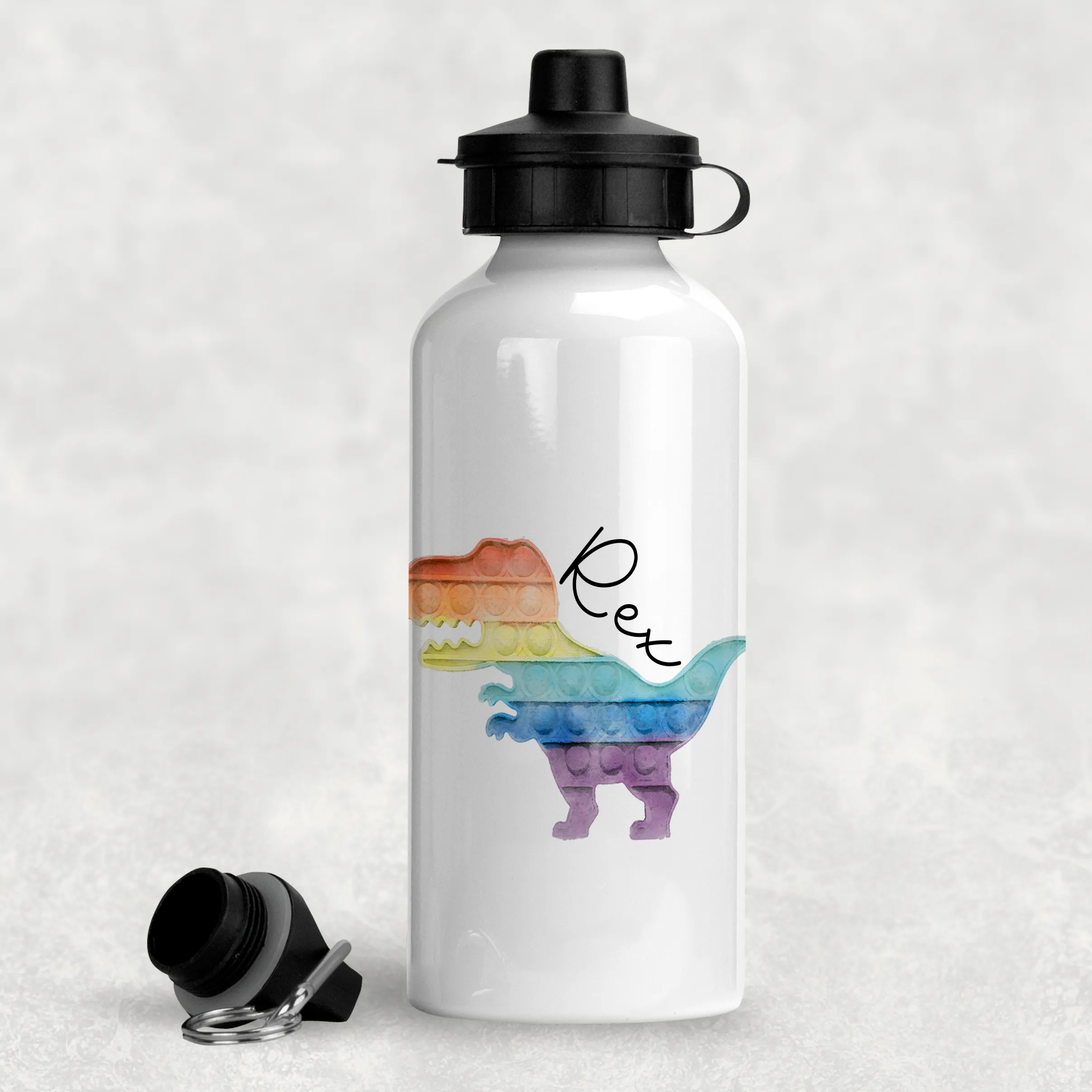 Pop It Fidget Personalised Aluminium Water Bottle 400/600ml