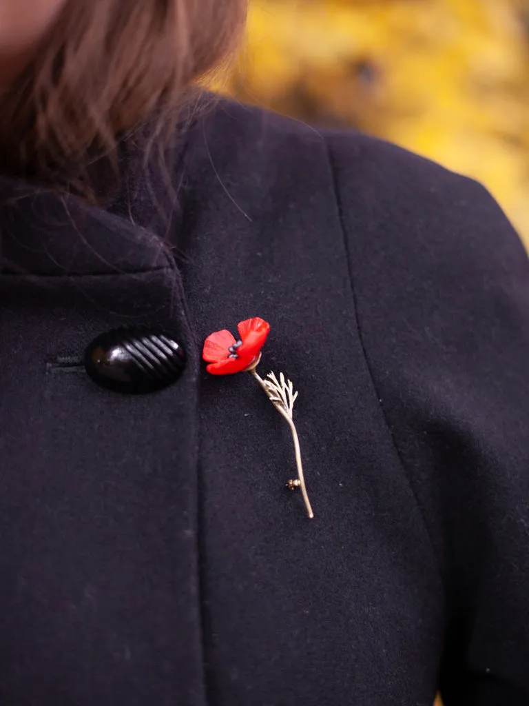 Poppy Brooch