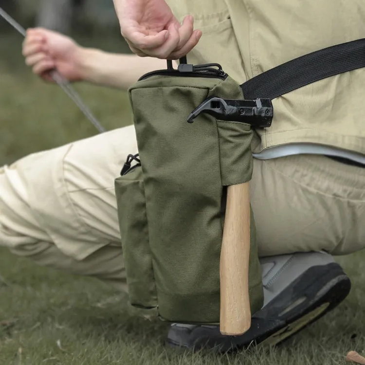 Portable Camping Nail Storage Package Outdoor Tool Storage Bag(Green)