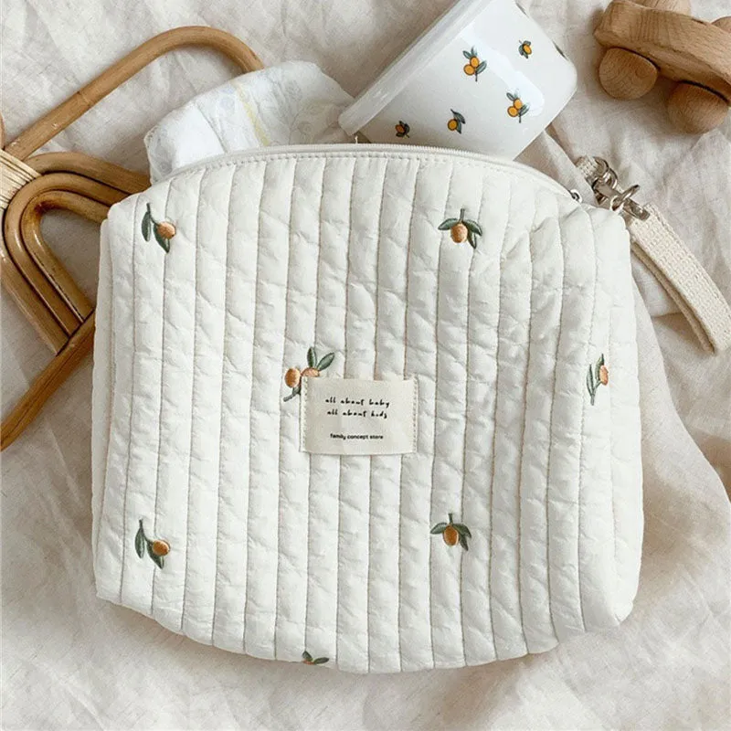 Portable Cotton Diaper Bag