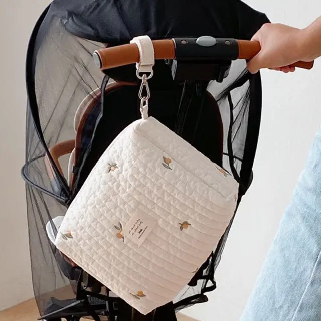 Portable Cotton Diaper Bag